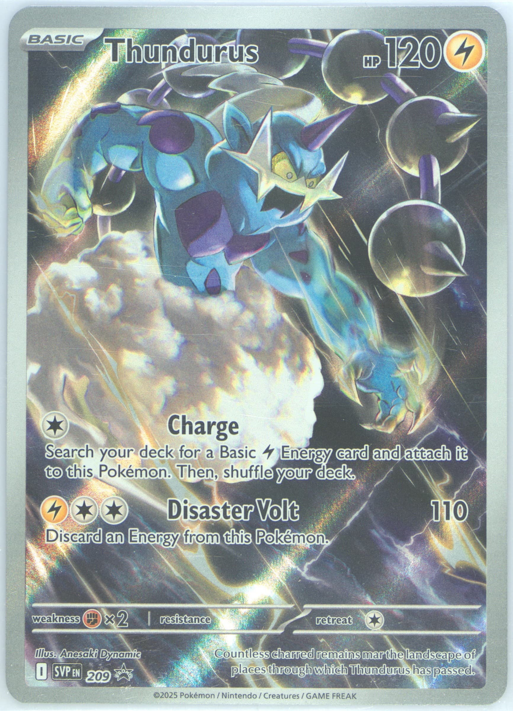 Thundurus Black Bolt Pokemon Center Elite Trainer Box (209) 2025 Pokemon Svp EN-SV Black Star Promo