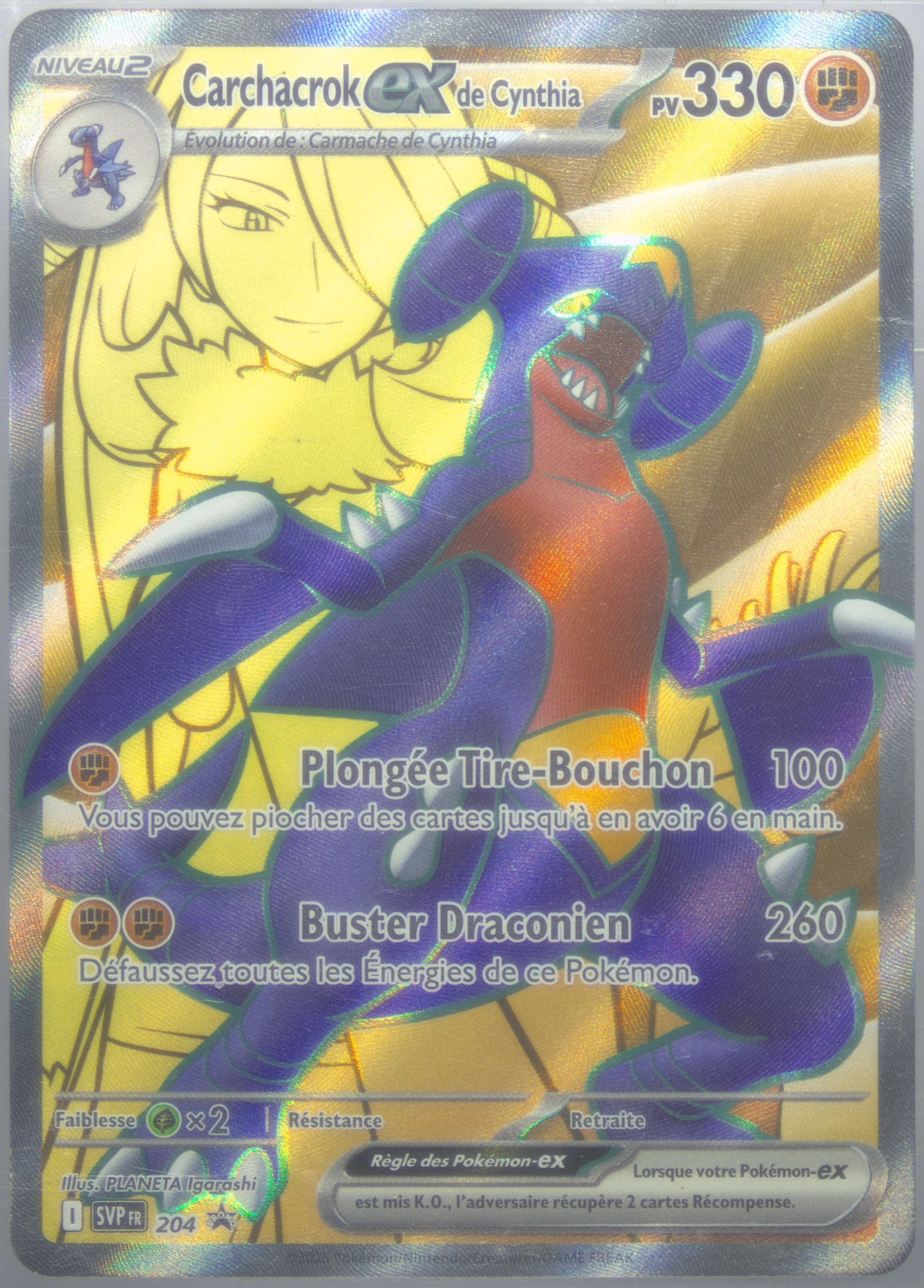 Cynthia's Garchomp EX Cynthia's Garchomp EX Premium Collection (204) 2025 Pokemon French Svp FR-SV Black Star Promo