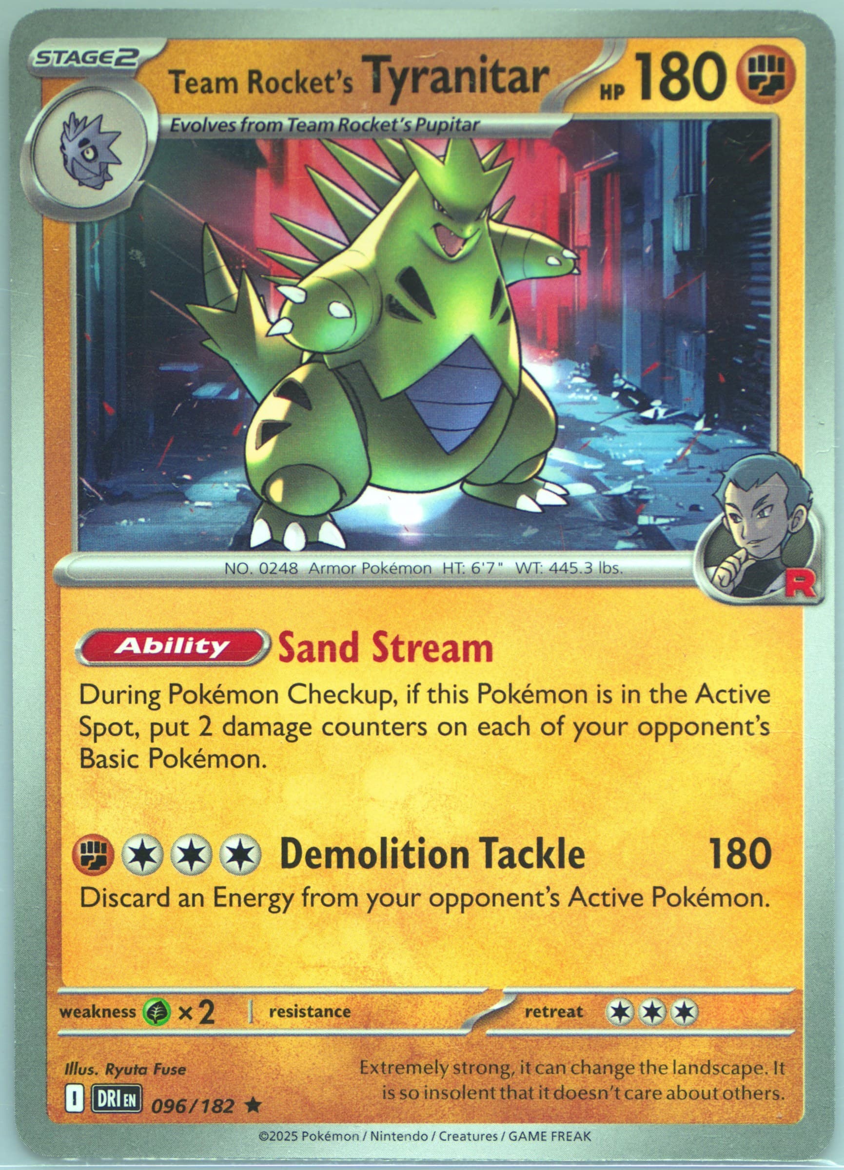 Team Rocket's Tyranitar Build & Battle Box (096) 2025 Pokemon Dri EN-Destined Rivals