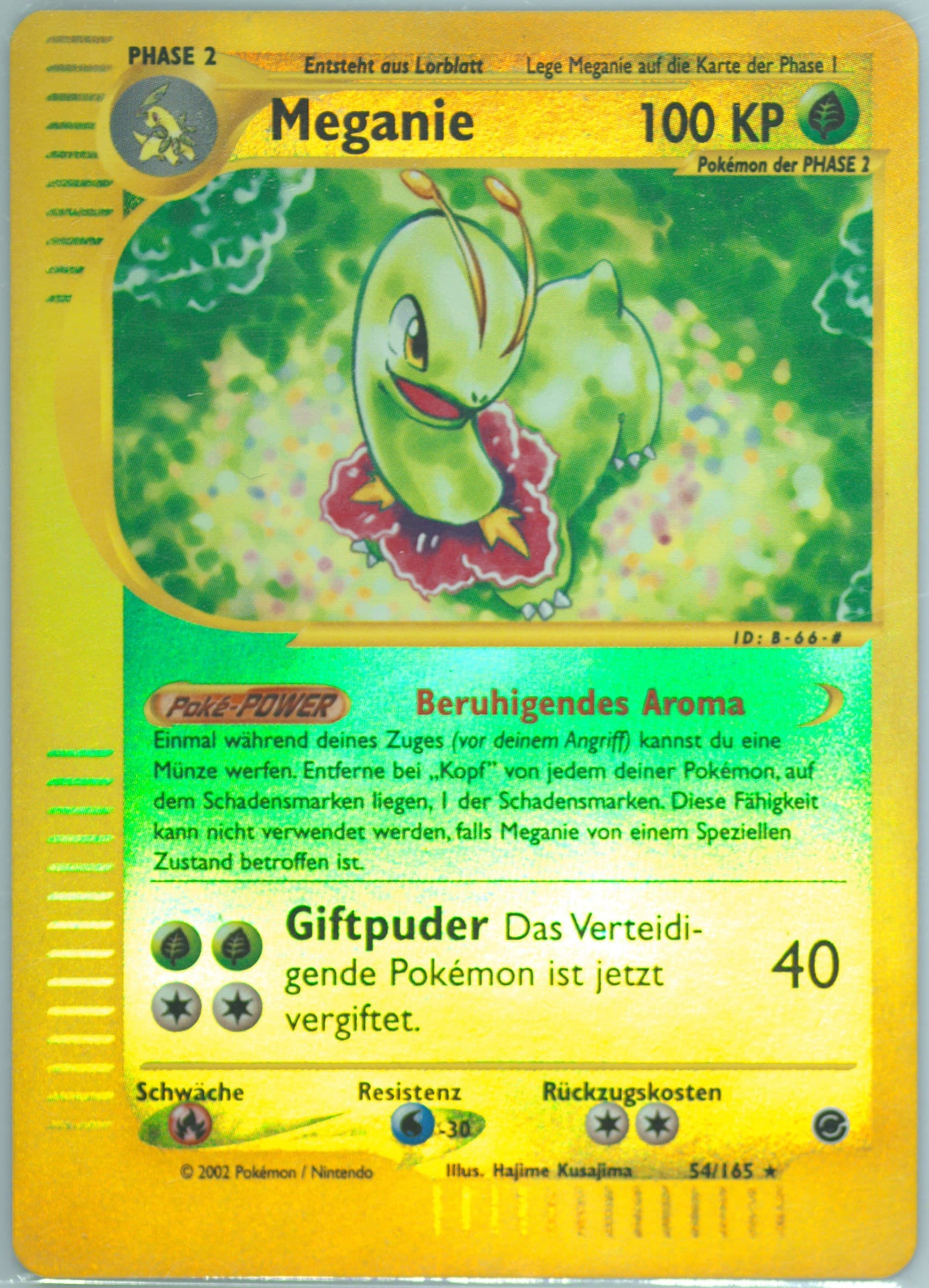 Meganie-Reverse Foil German (54) 2002 Pokemon Expedition