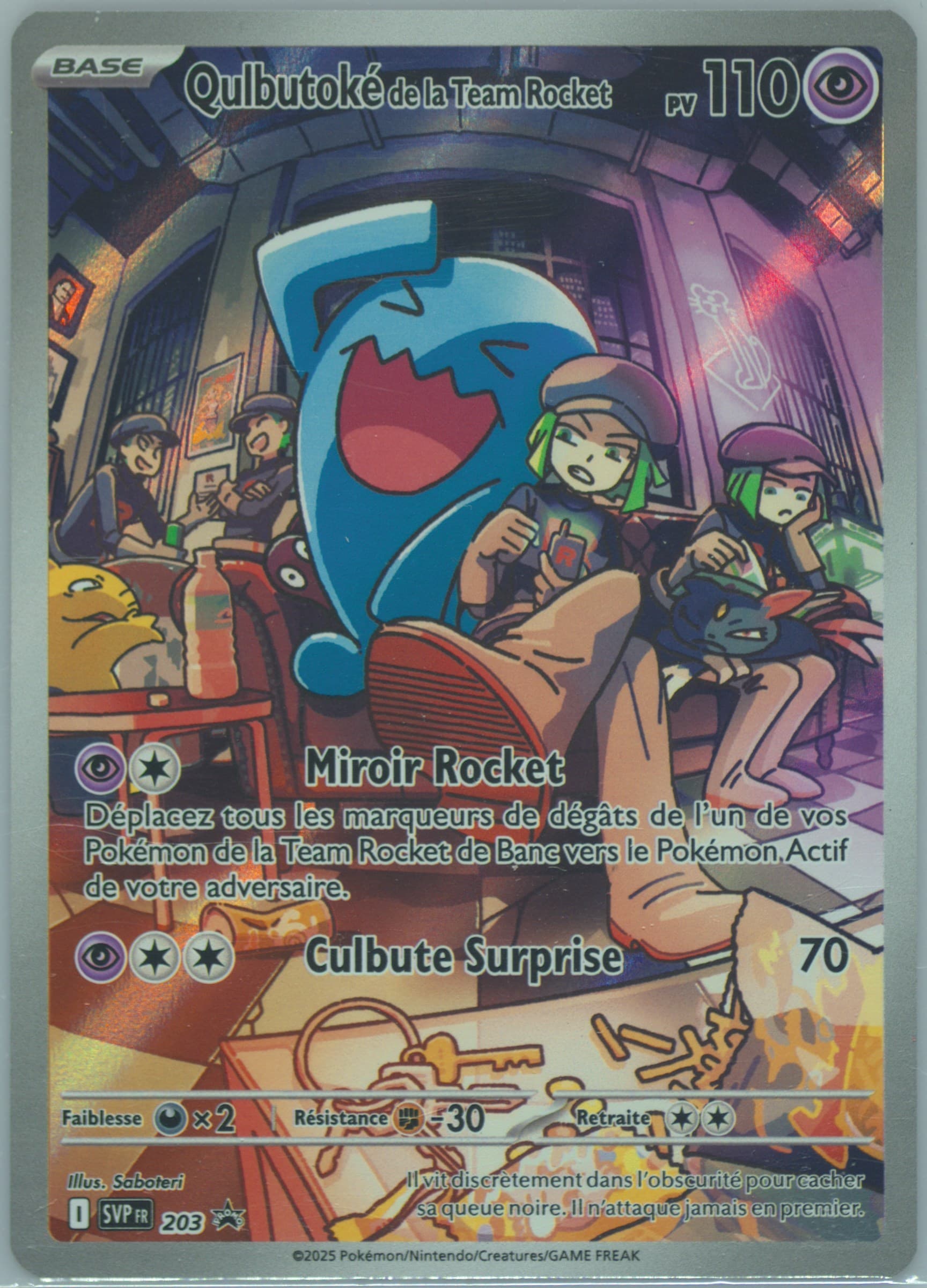 Team Rocket's Wobbuffet Destined Rivals Elite Trainer Box (203) 2025 Pokemon French Svp FR-SV Black Star Promo