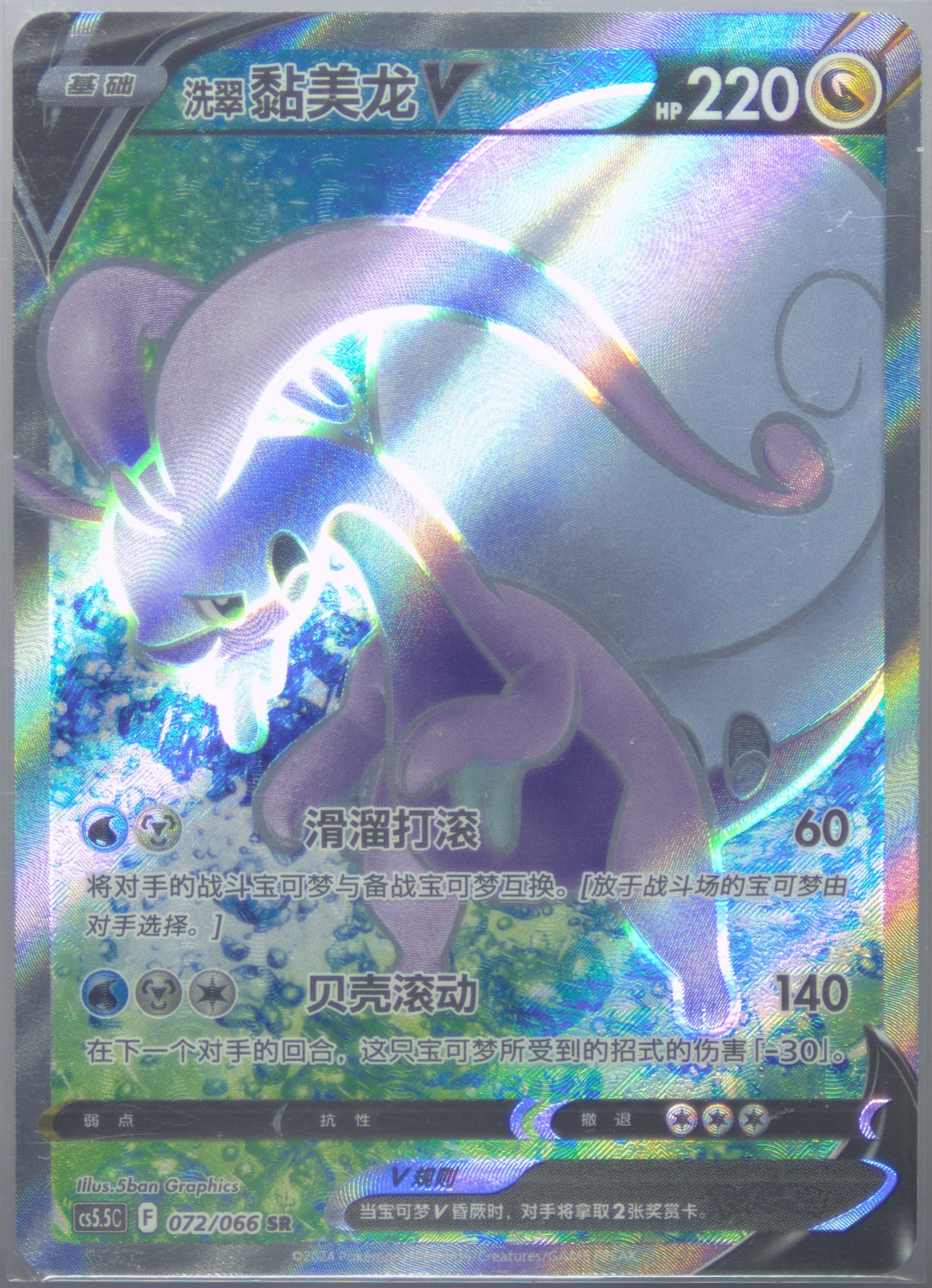 Hisuian Goodra V Super Rare (072) 2024 Pokemon Simplified Chinese CS5.5 C-Shadow of Glory
