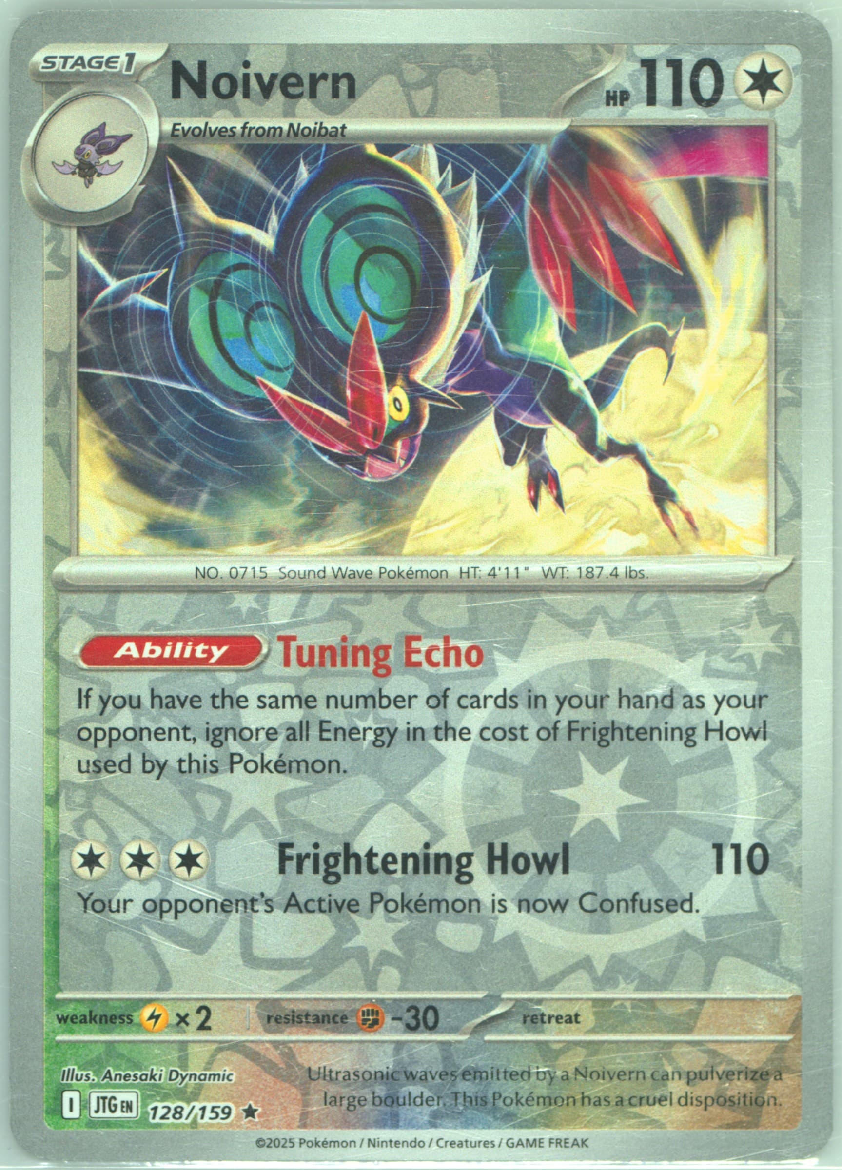 Noivern Reverse Holo (128) 2025 Pokemon Jtg EN-Journey Together