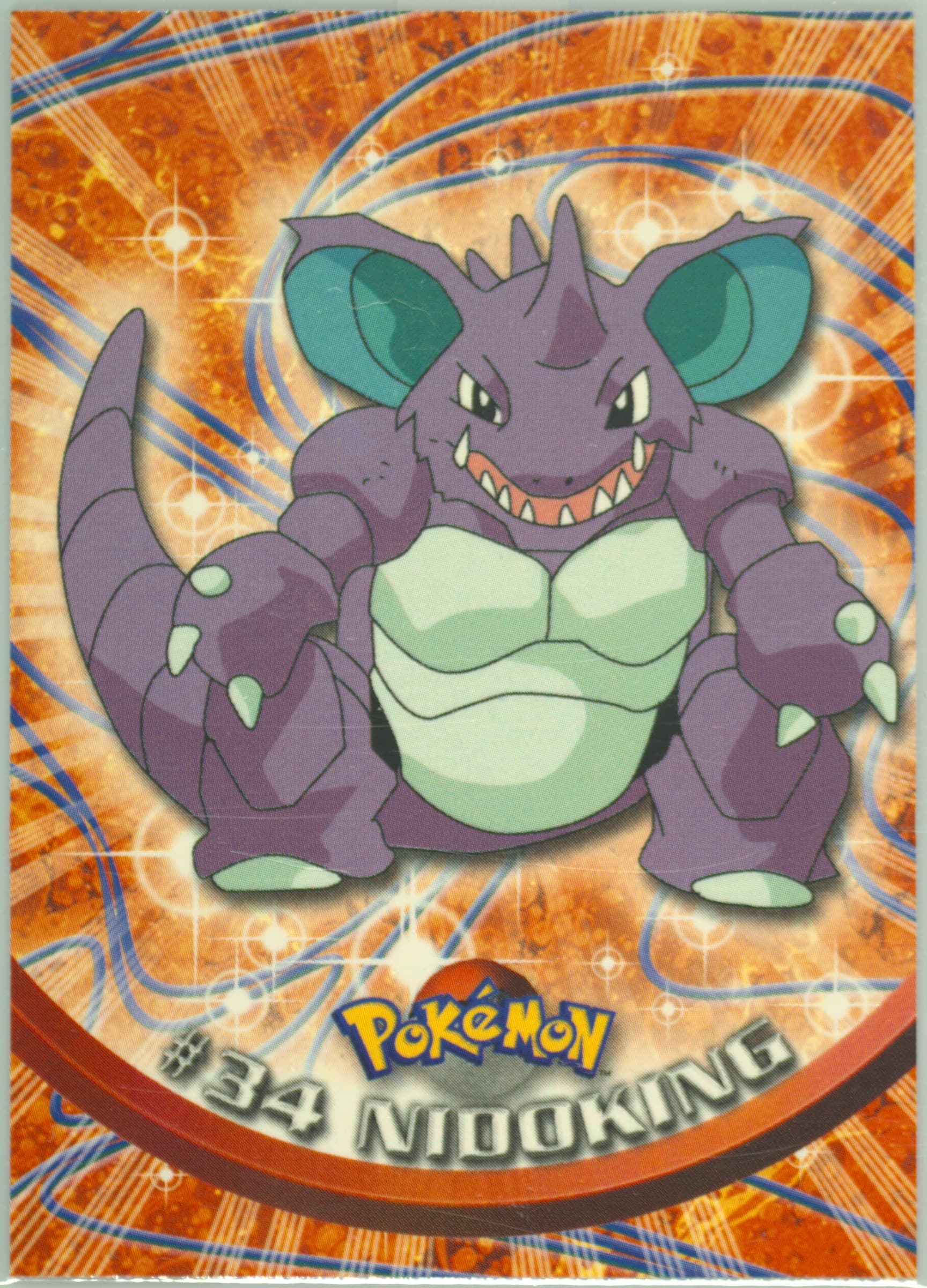 Nidoking French (34) 1999 Topps Pokemon TV