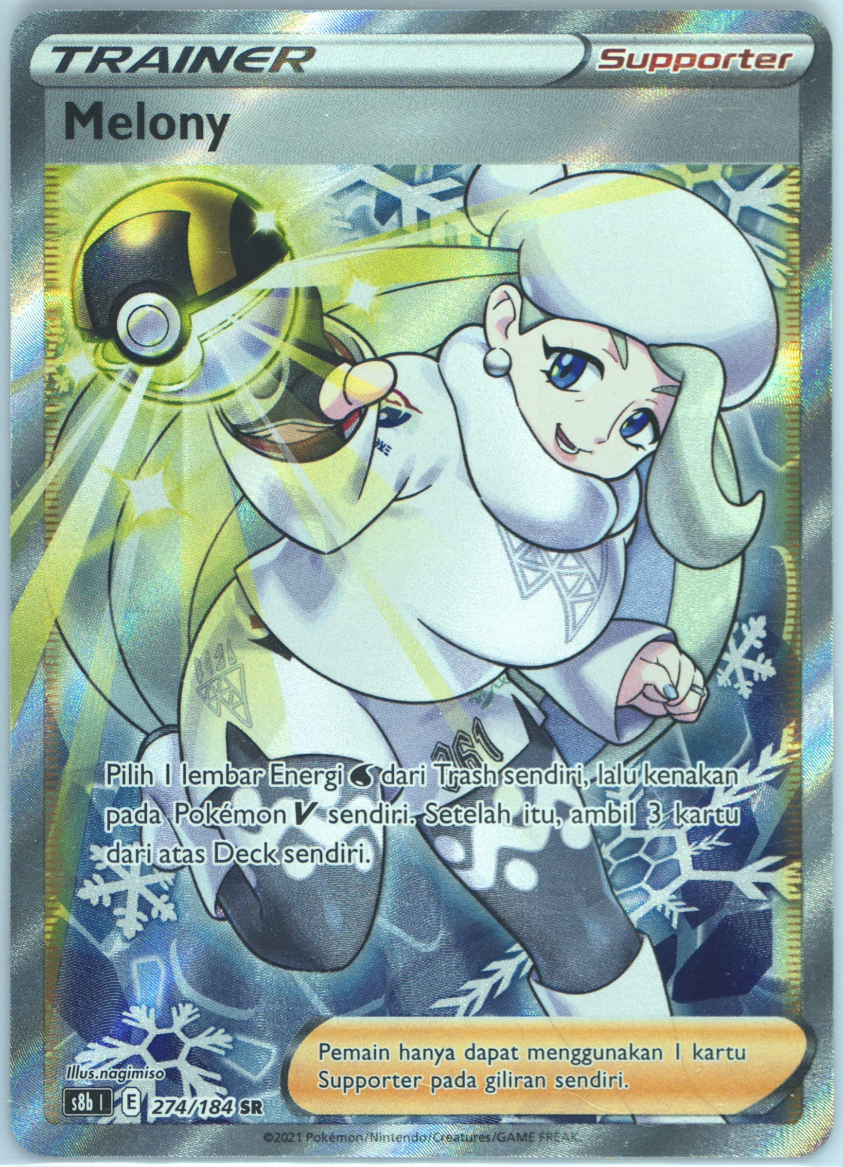 Full Art/Melony (274) 2022 Pokemon Indonesian Sword & Shield Vmax Climax