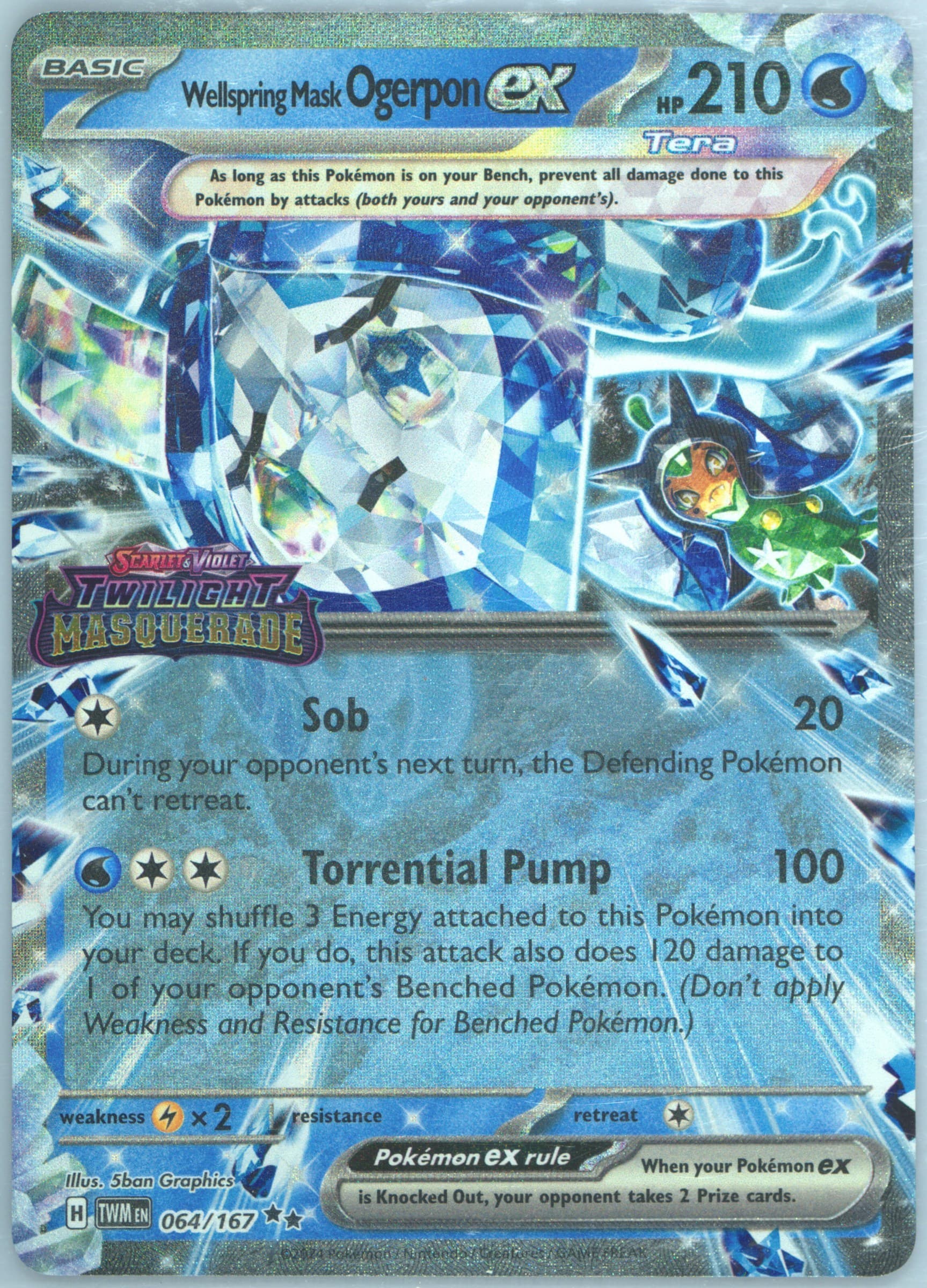 Wellspring Mask Ogerpon EX Masks of Ogerpon Premium Collection (064) 2025 Pokemon Twm EN-Twilight Masquerade