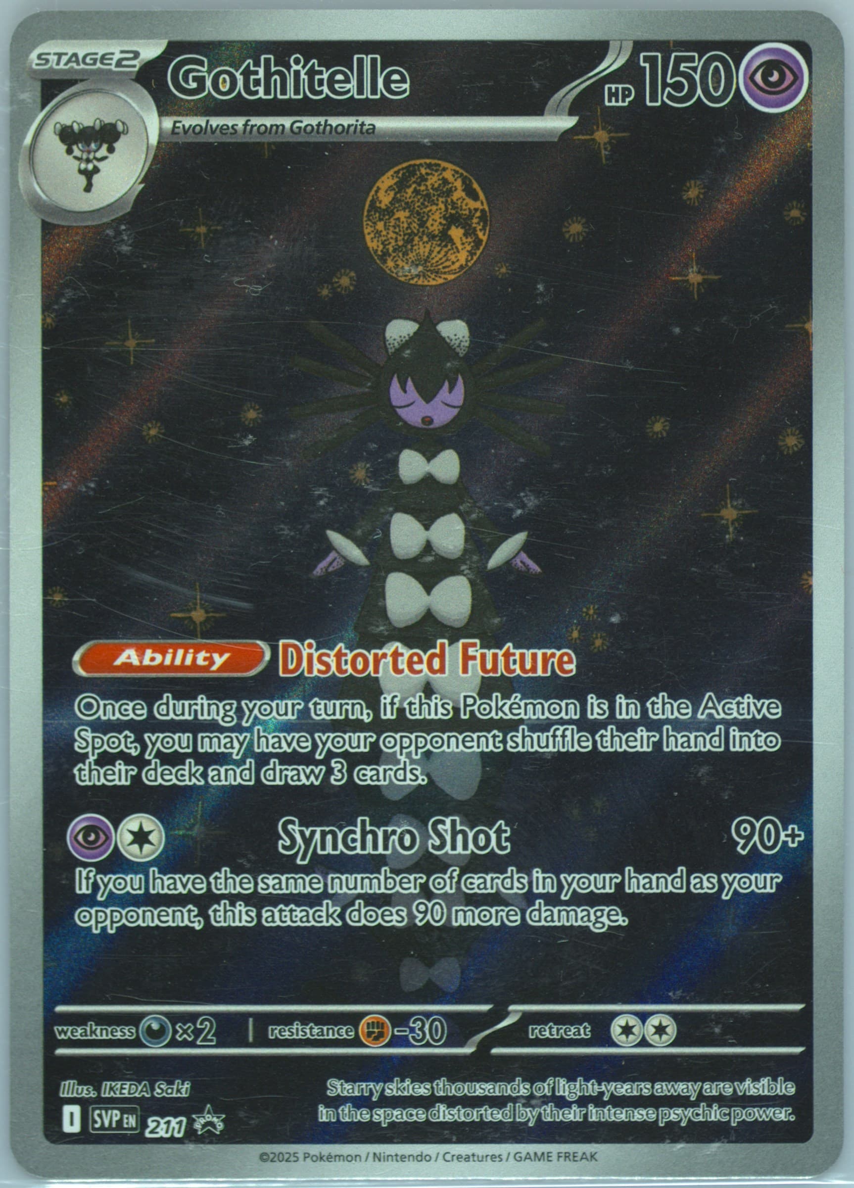 Gothitelle White Flare Tech Sticker Collection (211) 2025 Pokemon Svp EN-SV Black Star Promo