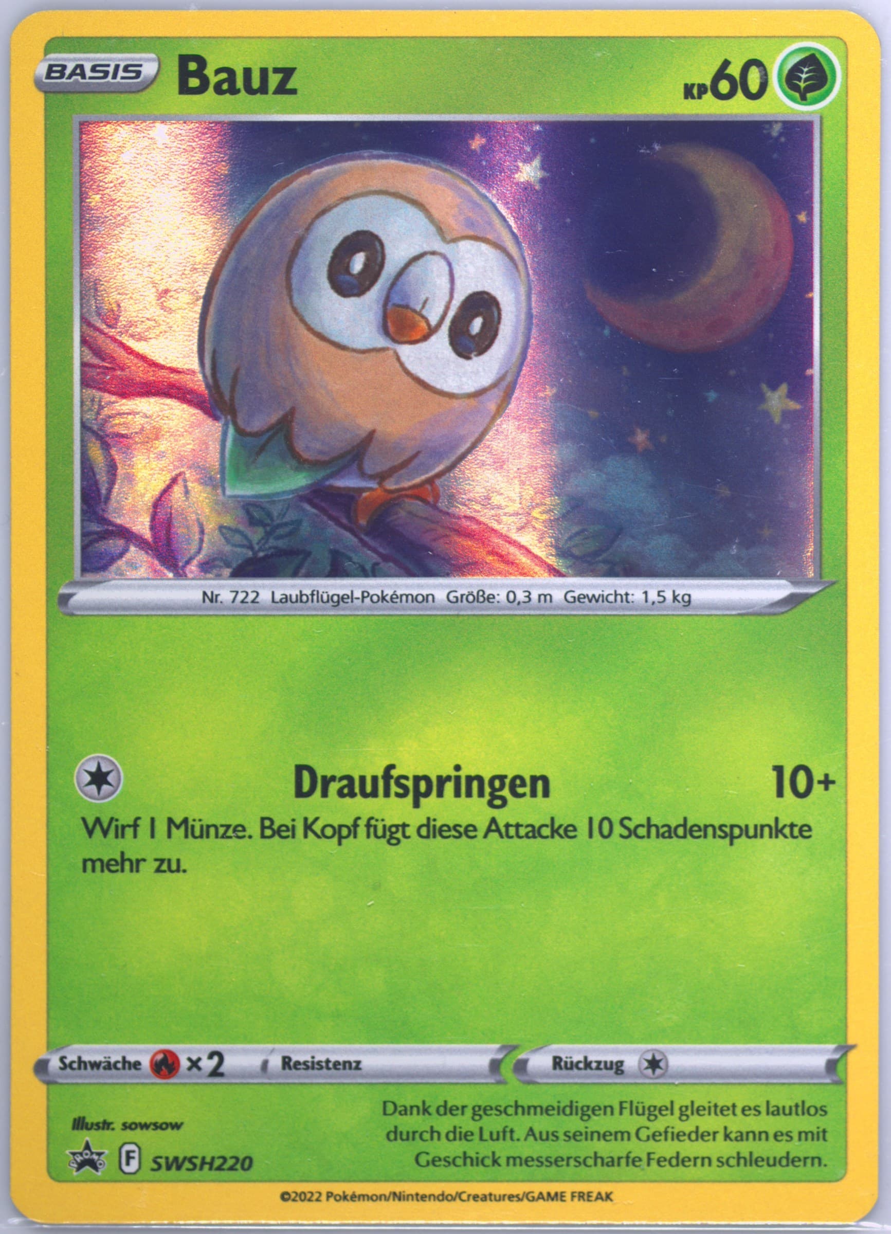 Bauz-Holo Collector Chest-German (220) 2022 Pokemon Swsh Black Star Promo