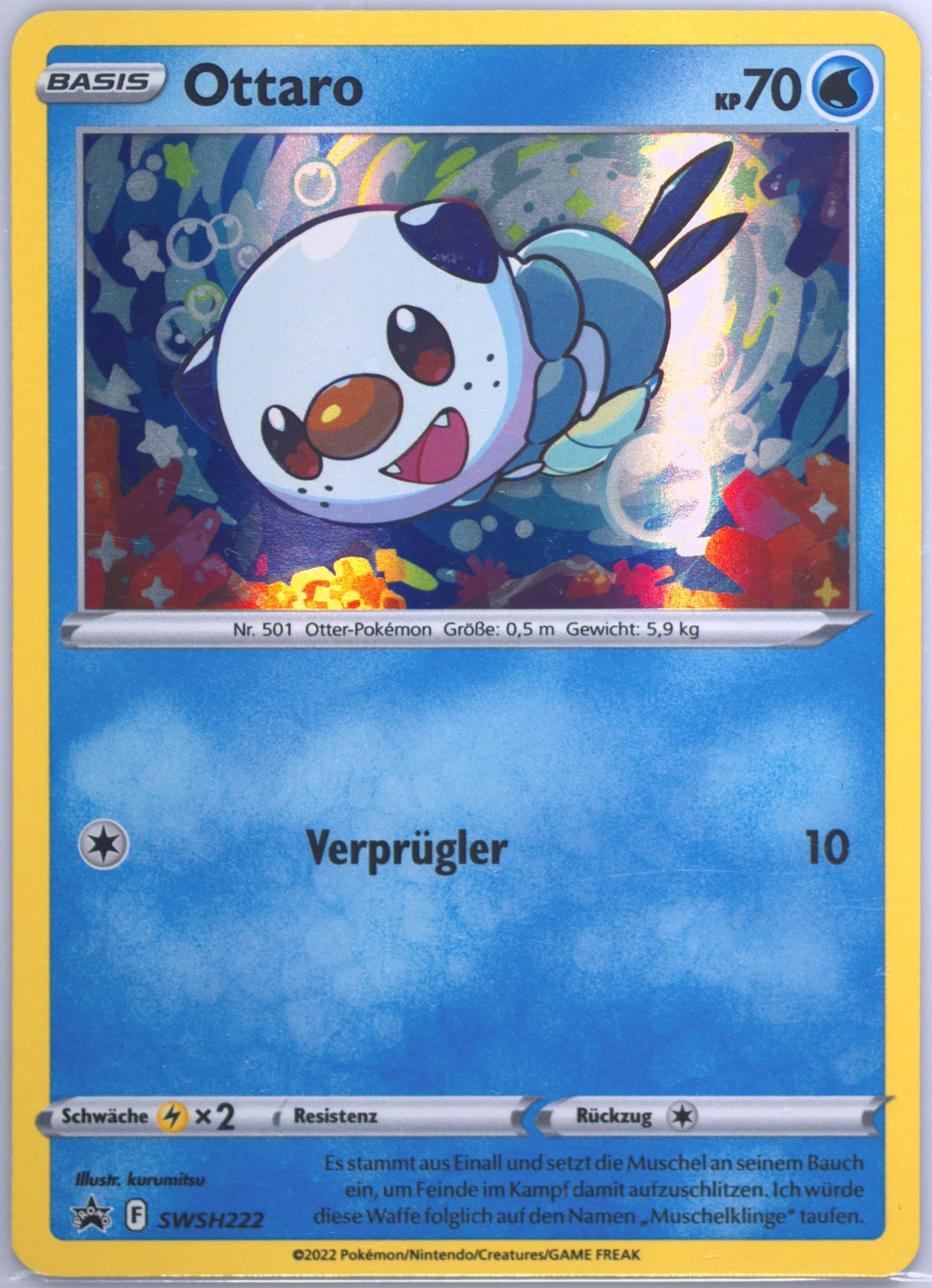 Ottaro-Holo Collector Chest-German (222) 2022 Pokemon Swsh Black Star Promo