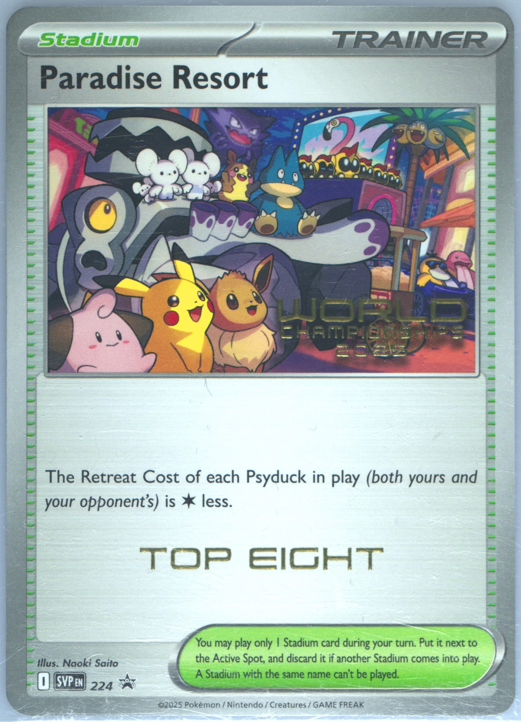 Paradise Resort World Championships 2025-Top Eight (224) 2025 Pokemon Svp EN-SV Black Star Promo
