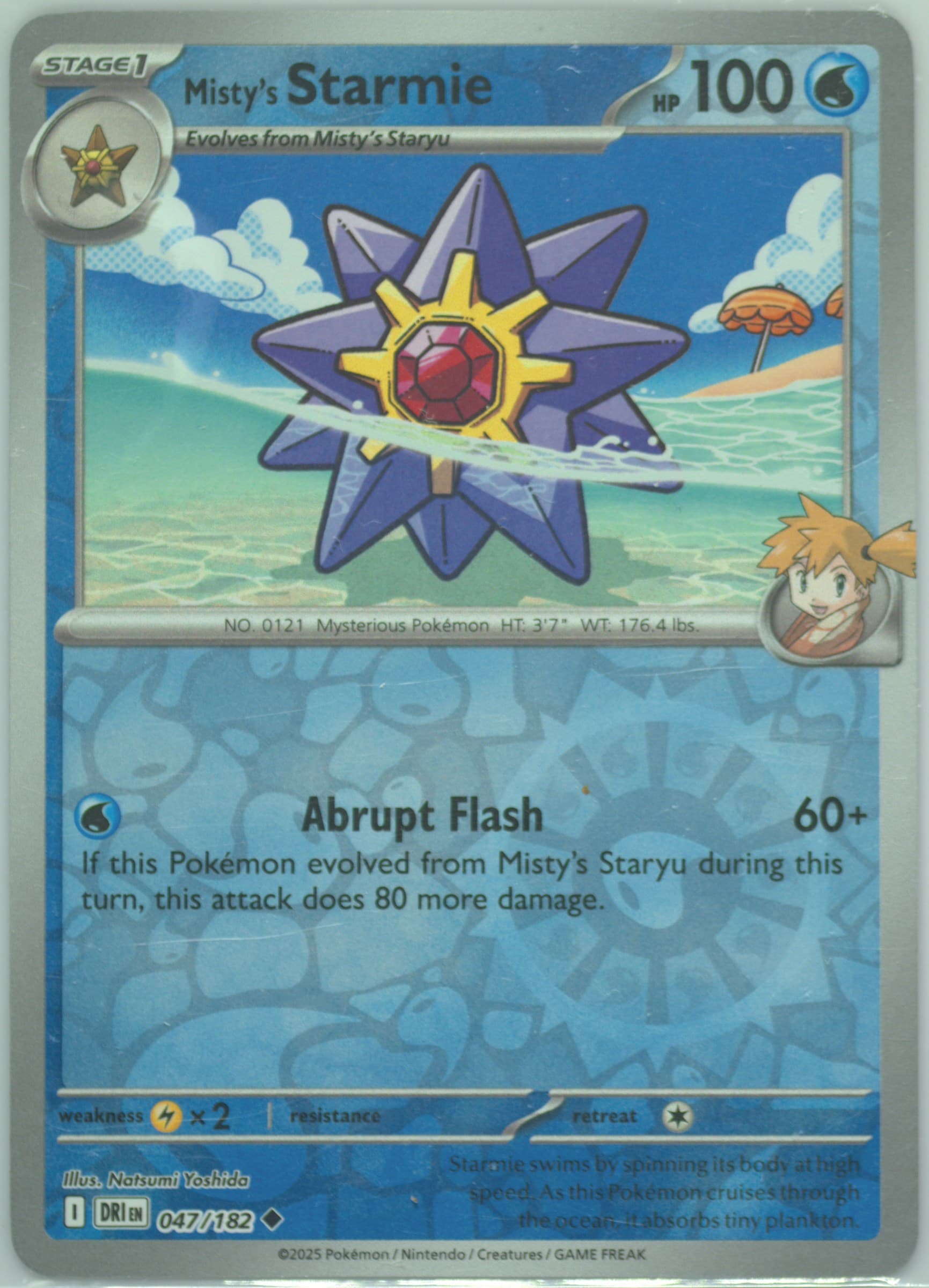 Misty's Starmie Reverse Holo (047) 2025 Pokemon Dri EN-Destined Rivals