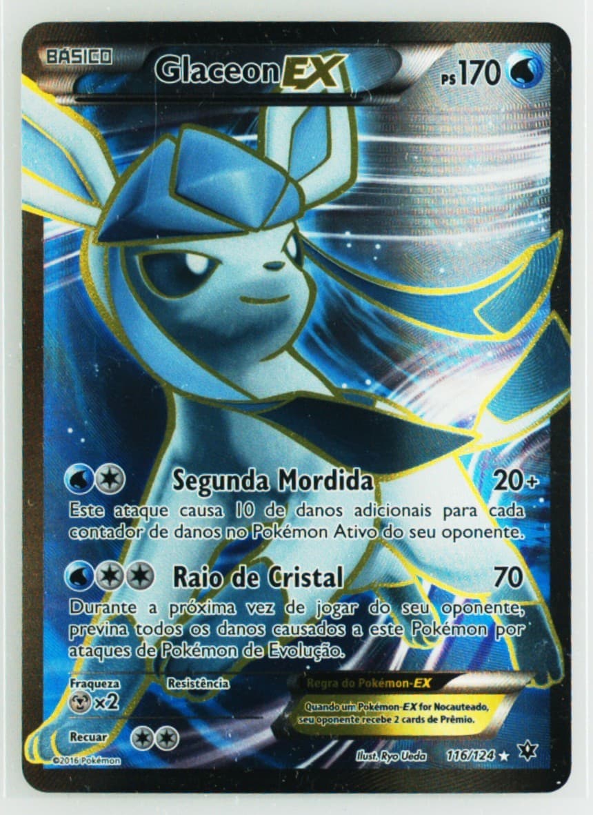 Full Art/Glaceon EX Portuguese (116) 2016 Pokemon XY Fates Collide