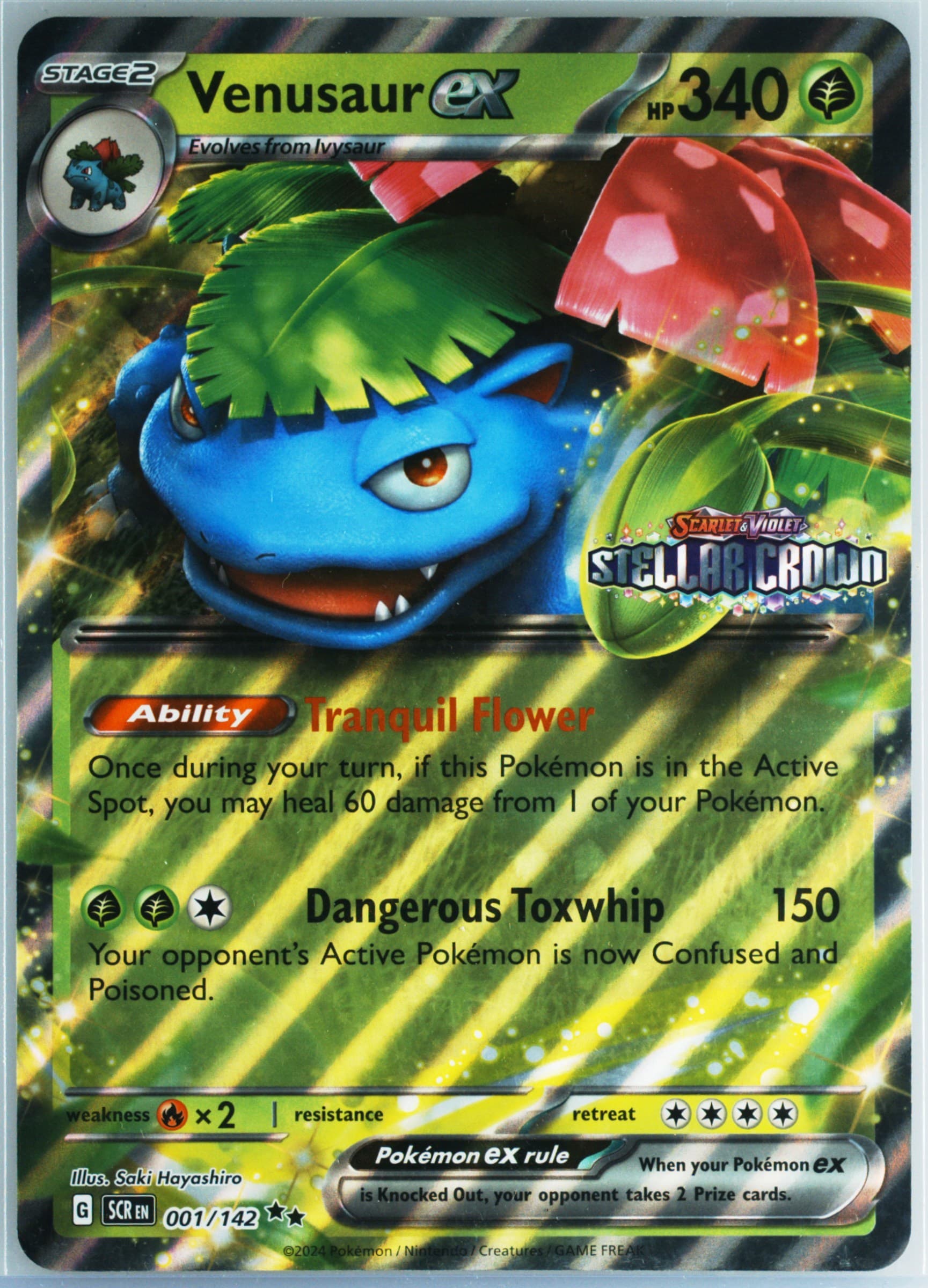 Venusaur EX Venusaur EX & Blastoise EX-Premium Collection-Jumbo (001) 2025 Pokemon Scr EN-Stellar Crown