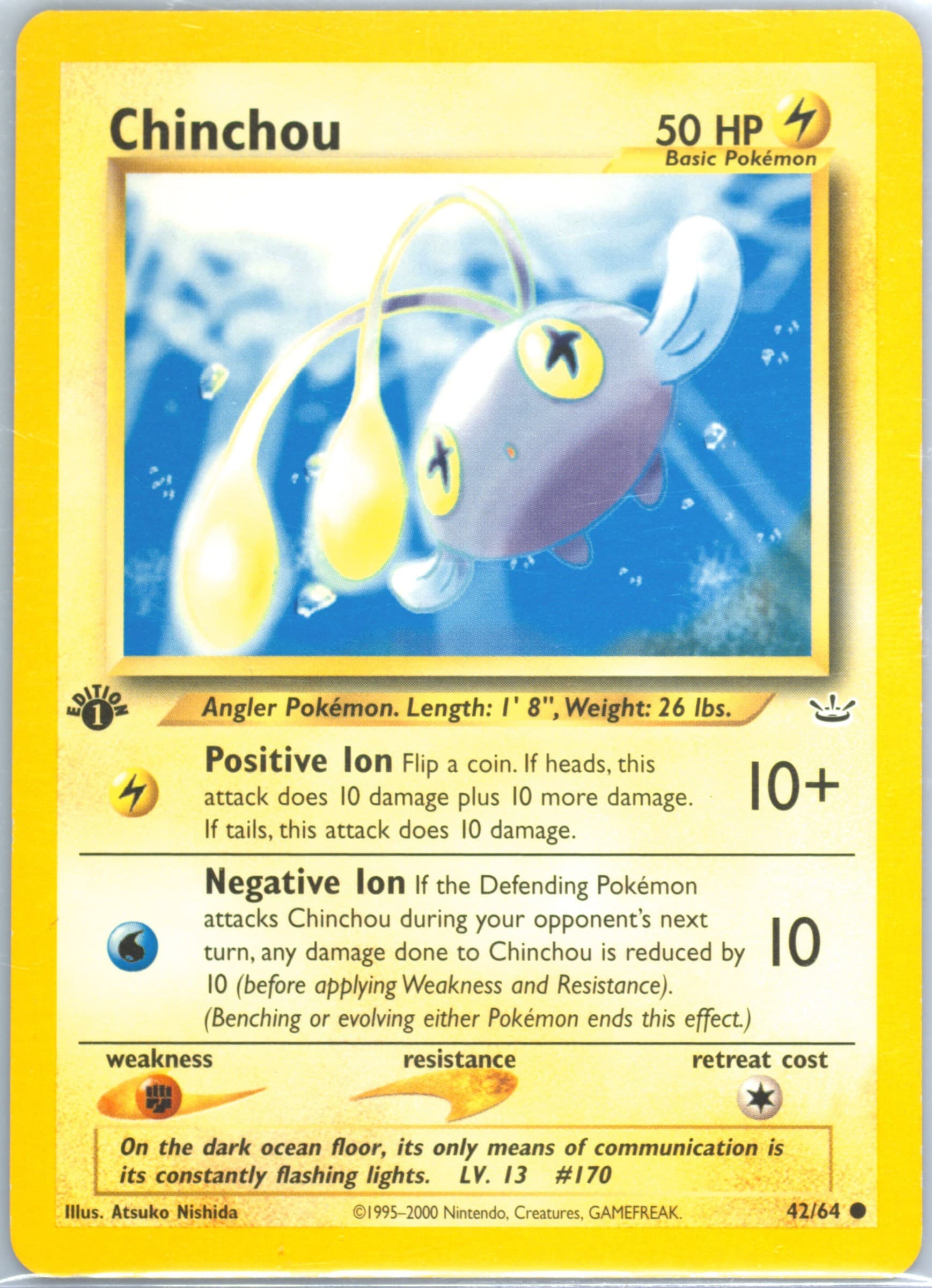 Chinchou 1st Edition (42) 2001 Pokemon Neo Revelation