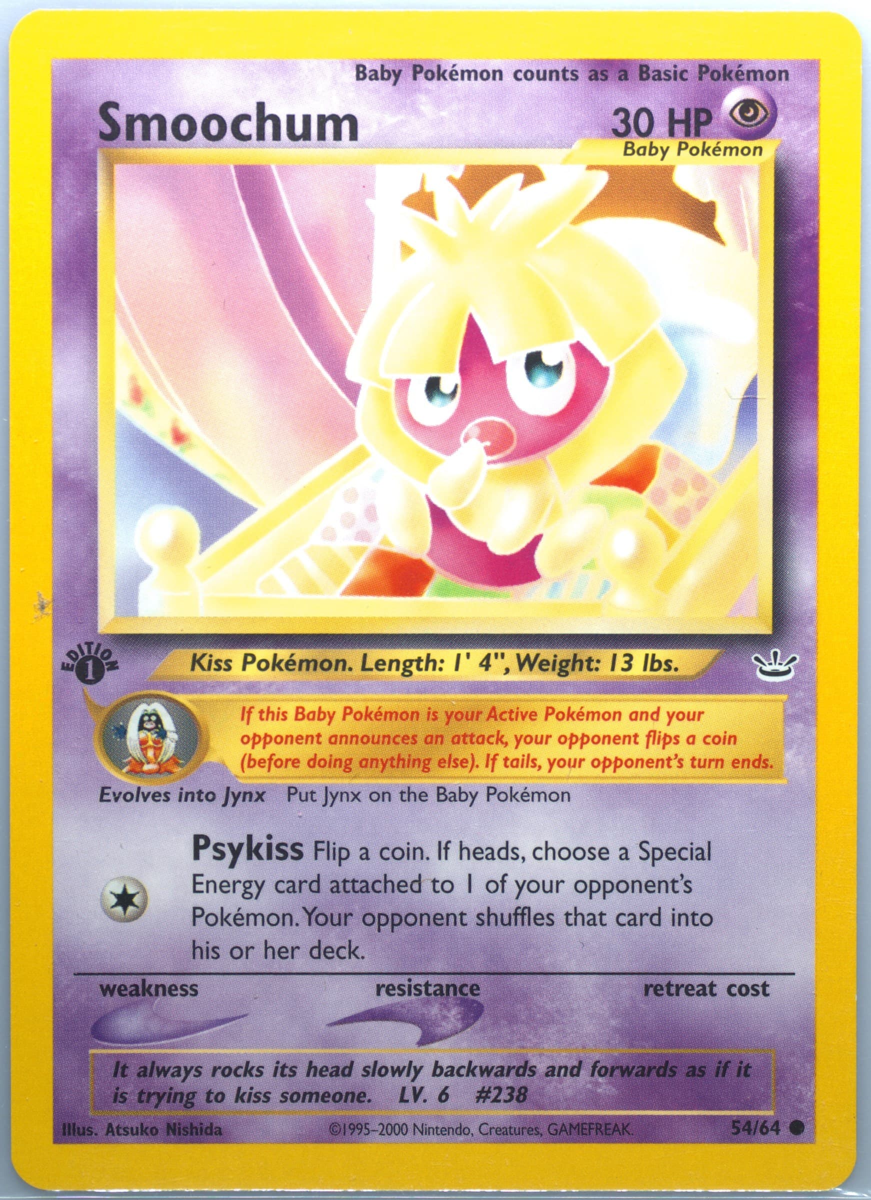 Smoochum 1st Edition (54) 2001 Pokemon Neo Revelation