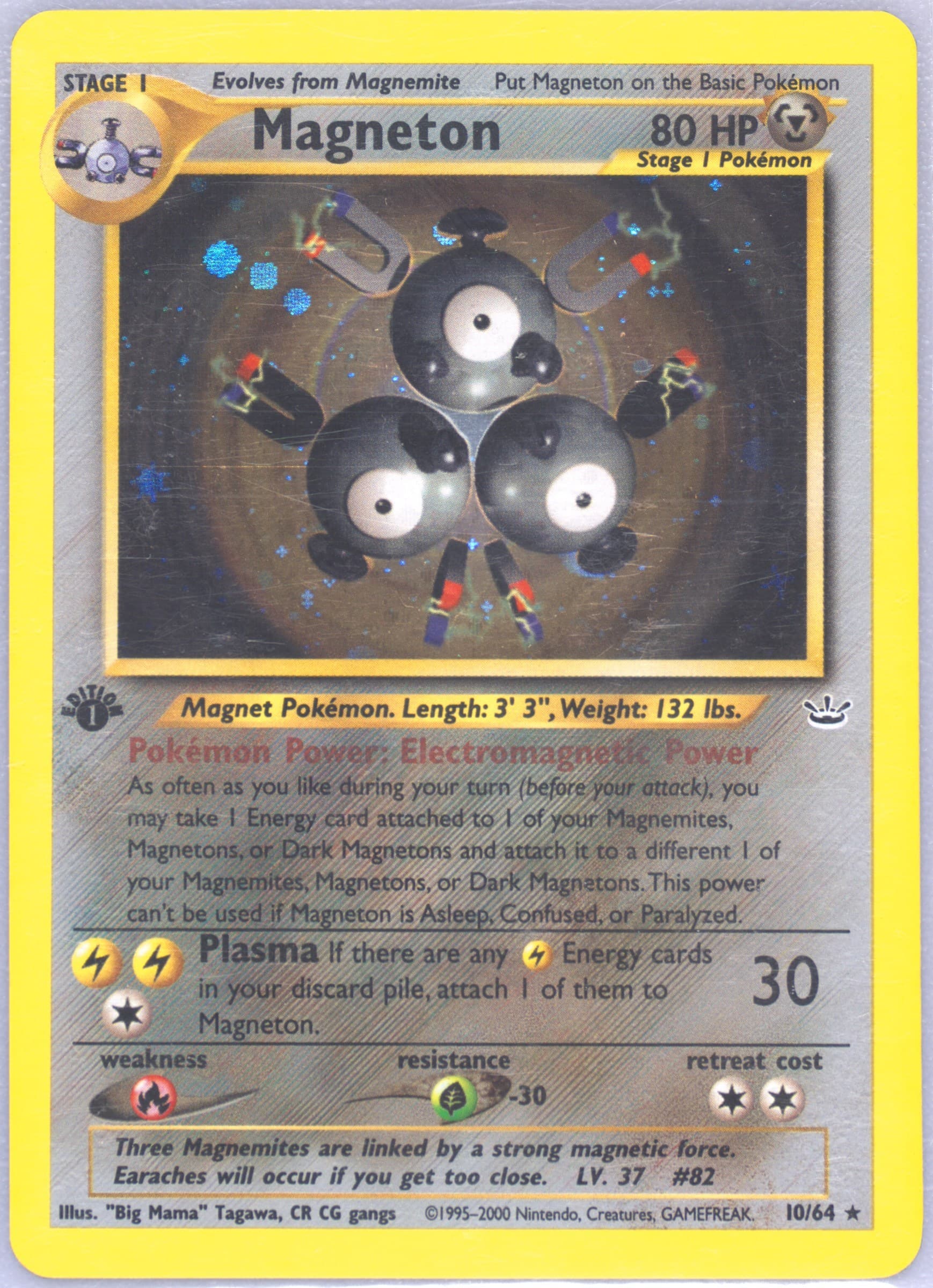 Magneton-Holo 1st Edition (10) 2001 Pokemon Neo Revelation
