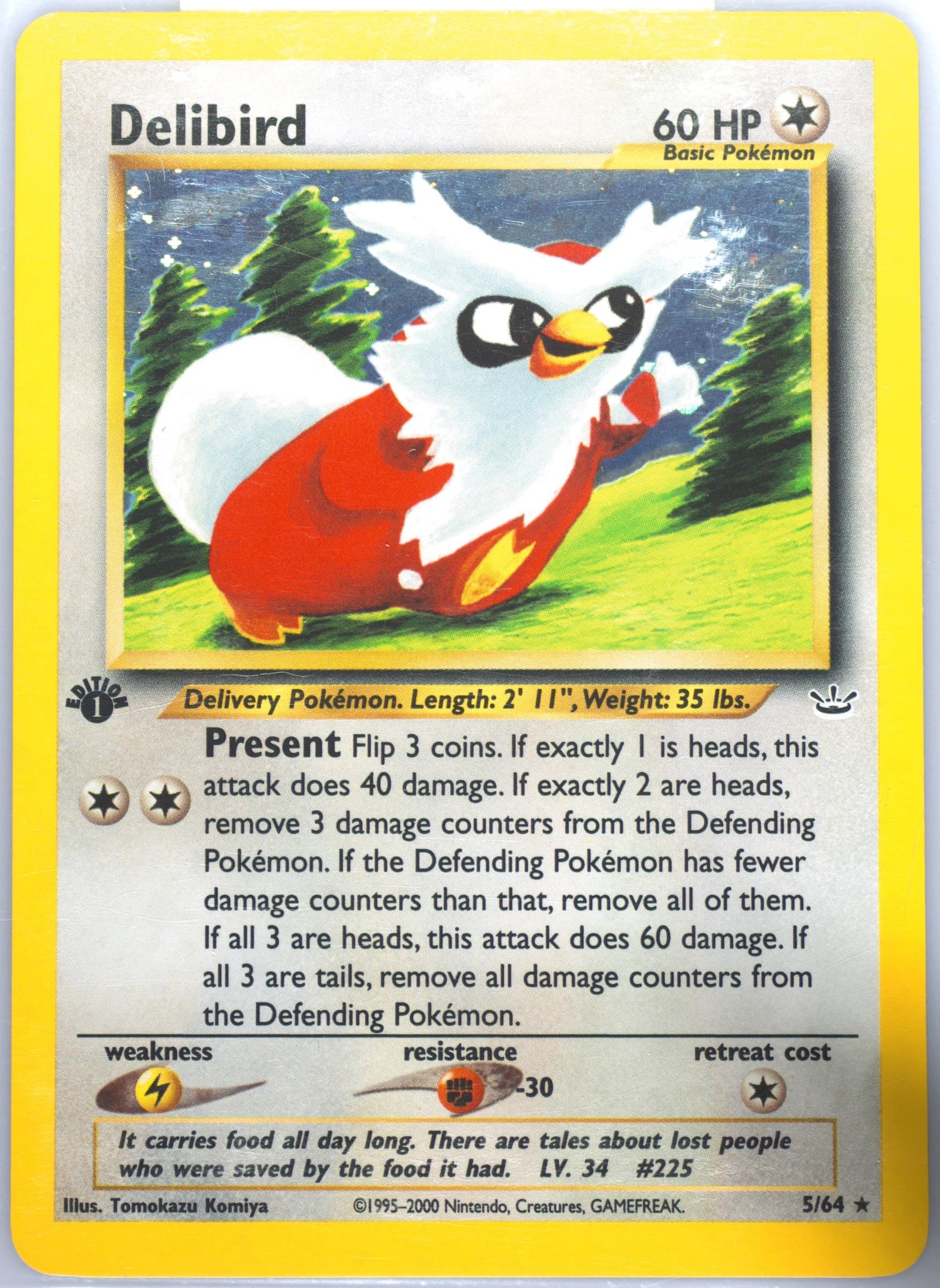 Delibird-Holo 1st Edition (5) 2001 Pokemon Neo Revelation