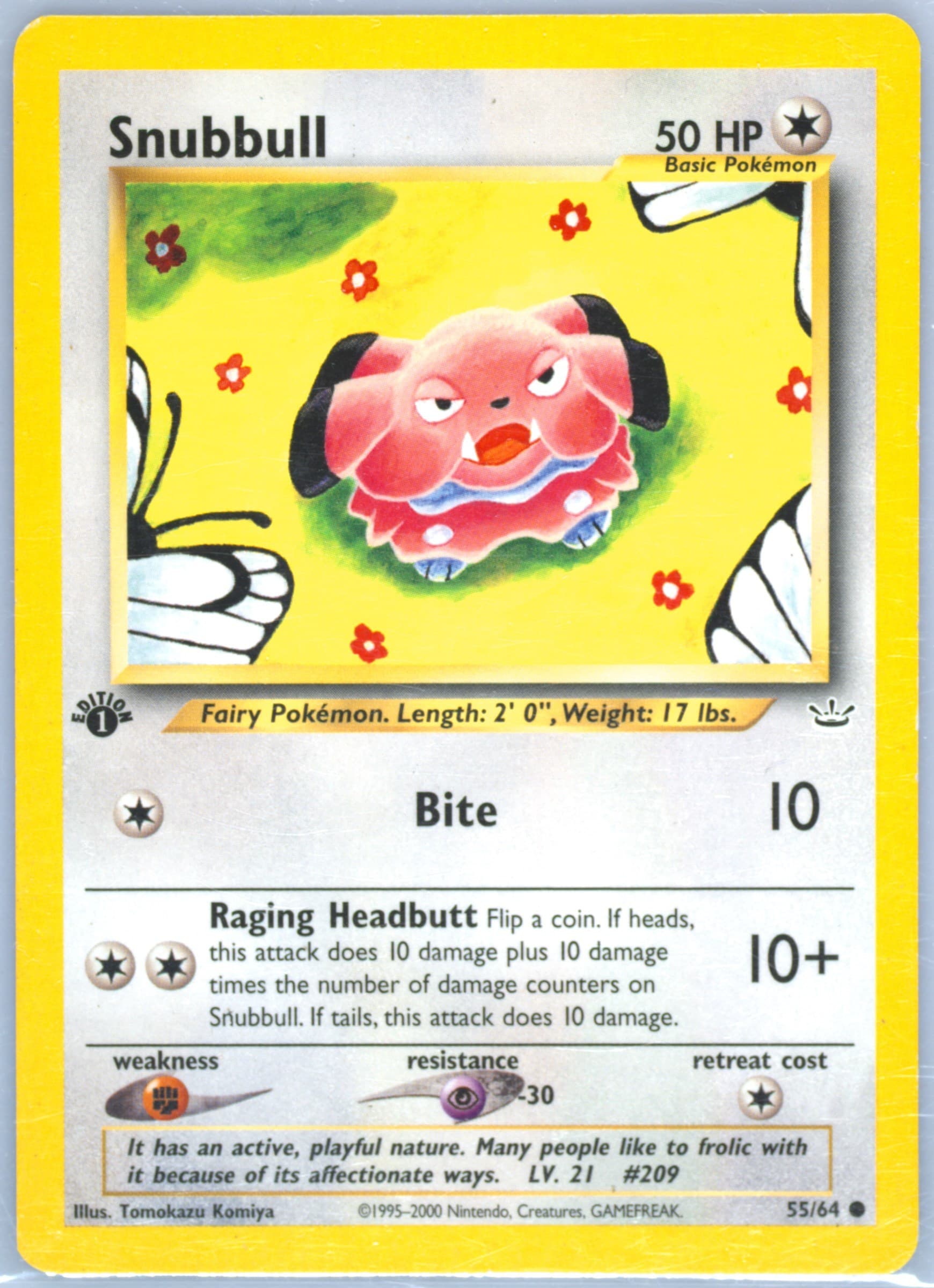 Snubbull 1st Edition (55) 2001 Pokemon Neo Revelation