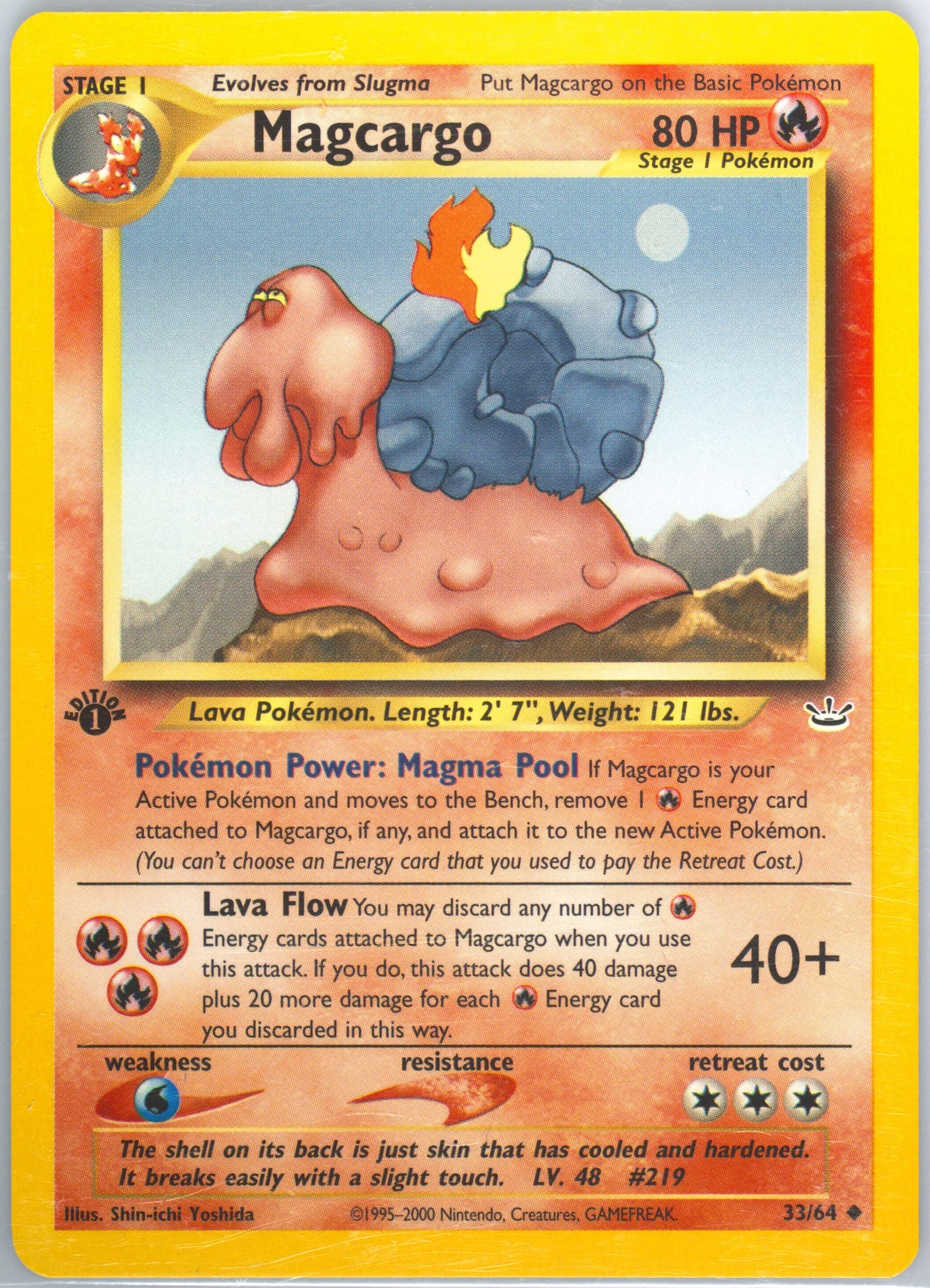 Magcargo 1st Edition (33) 2001 Pokemon Neo Revelation