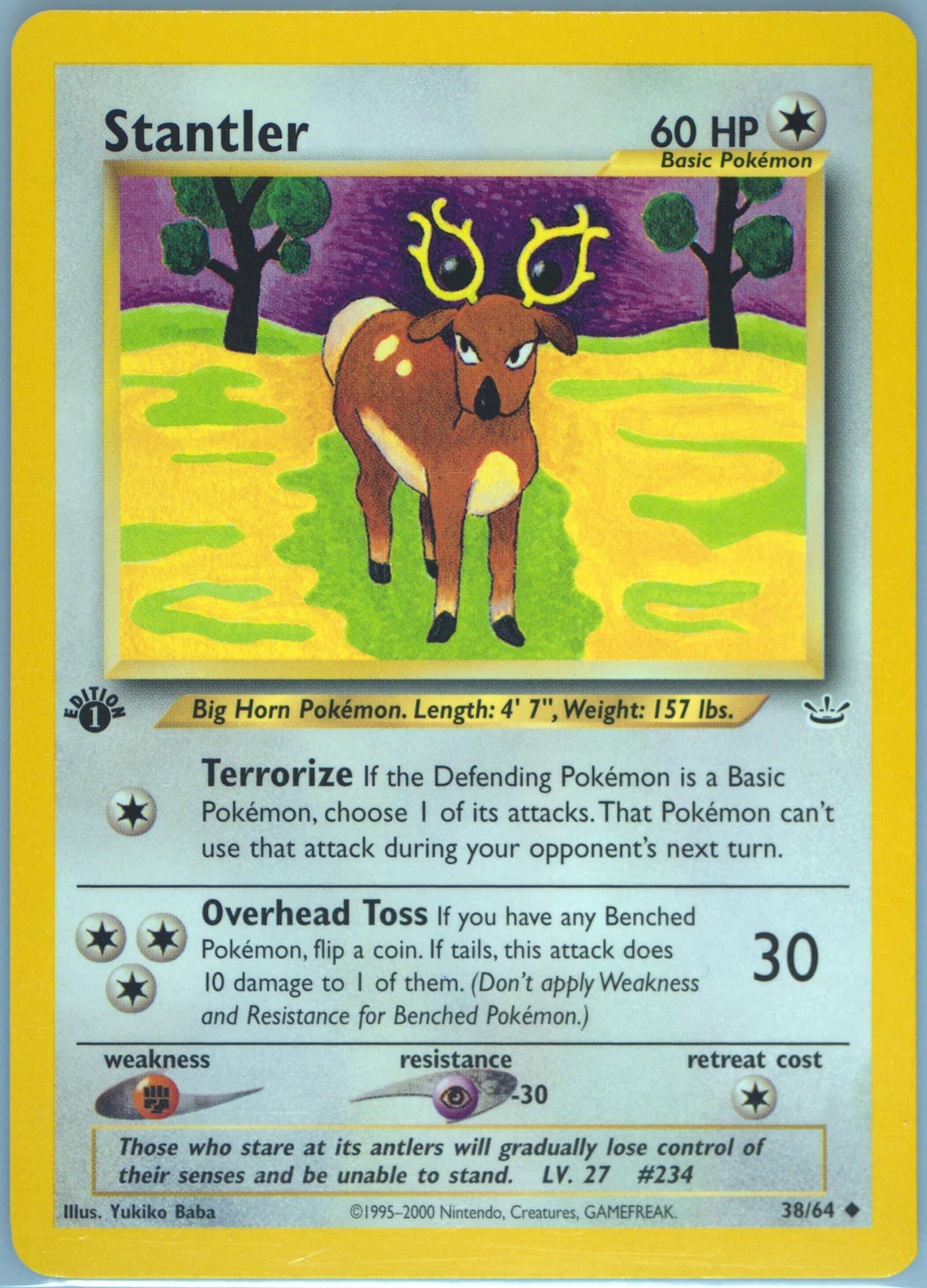 Stantler 1st Edition (38) 2001 Pokemon Neo Revelation