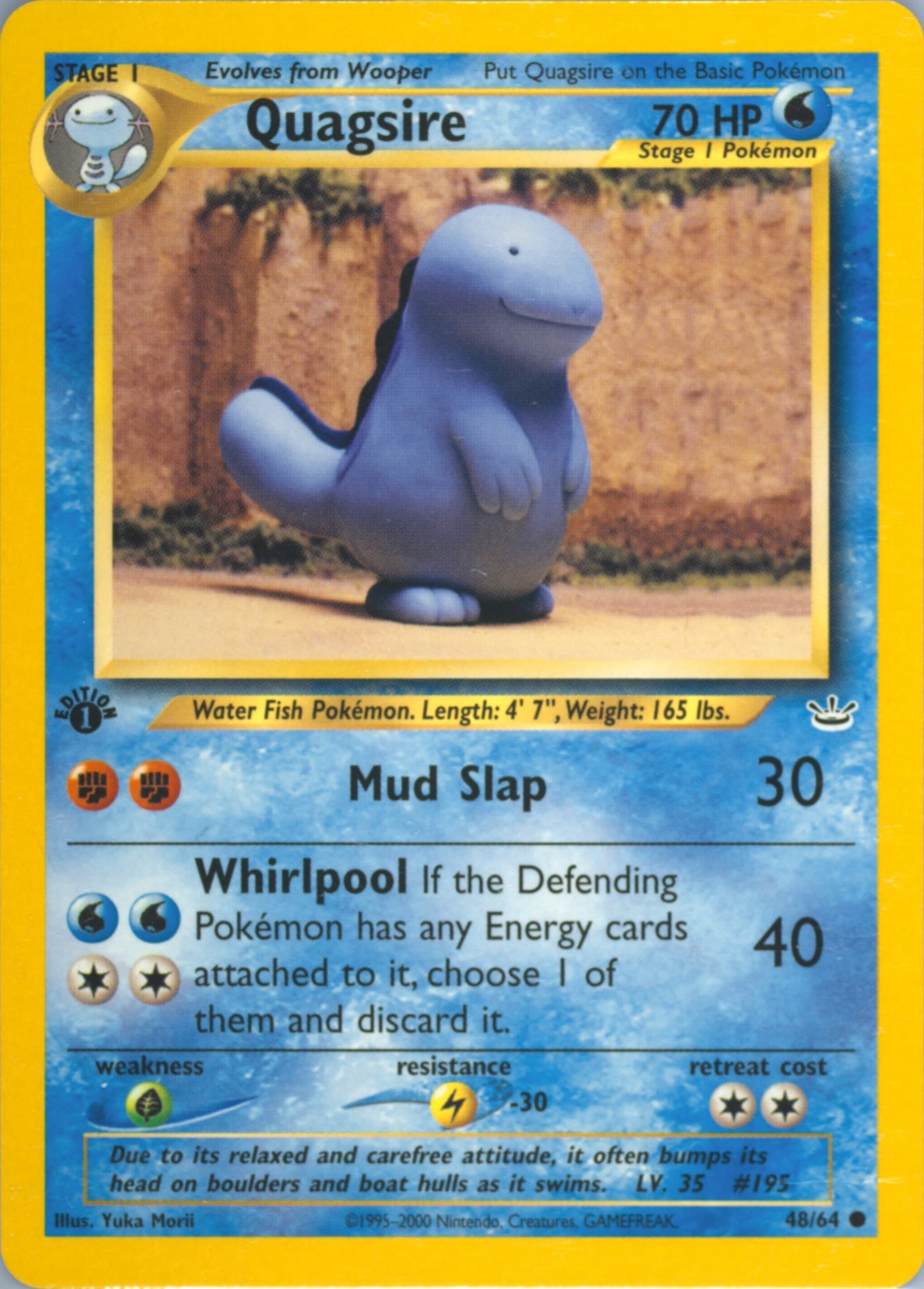 Quagsire 1st Edition (48) 2001 Pokemon Neo Revelation