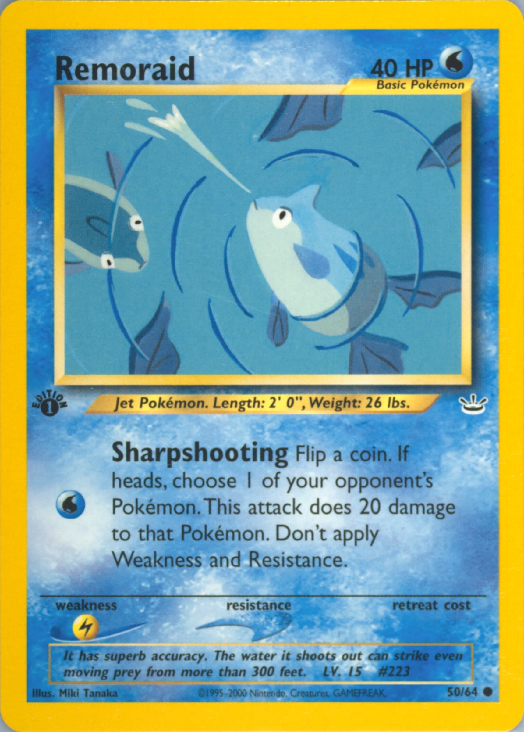 Remoraid 1st Edition (50) 2001 Pokemon Neo Revelation