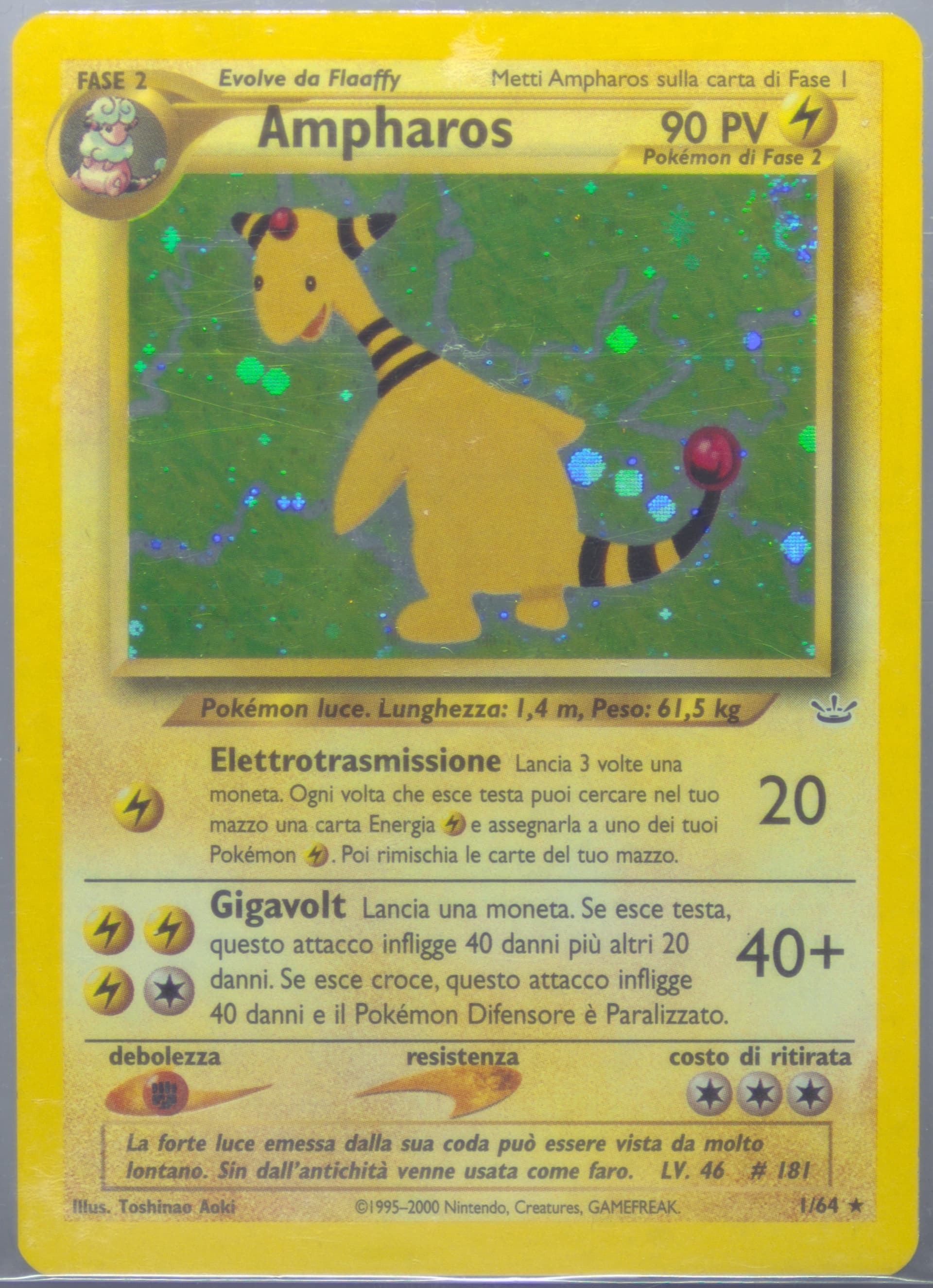 Ampharos-Holo (1) 2001 Pokemon Italian Neo Revelation