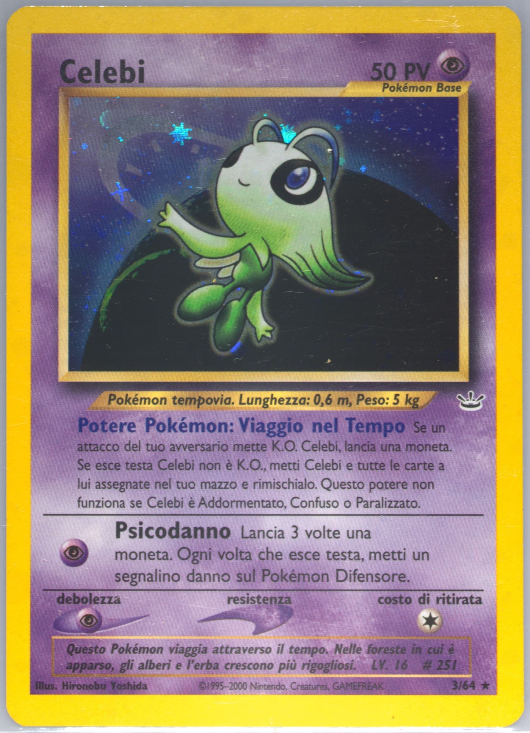 Celebi-Holo (3) 2001 Pokemon Italian Neo Revelation