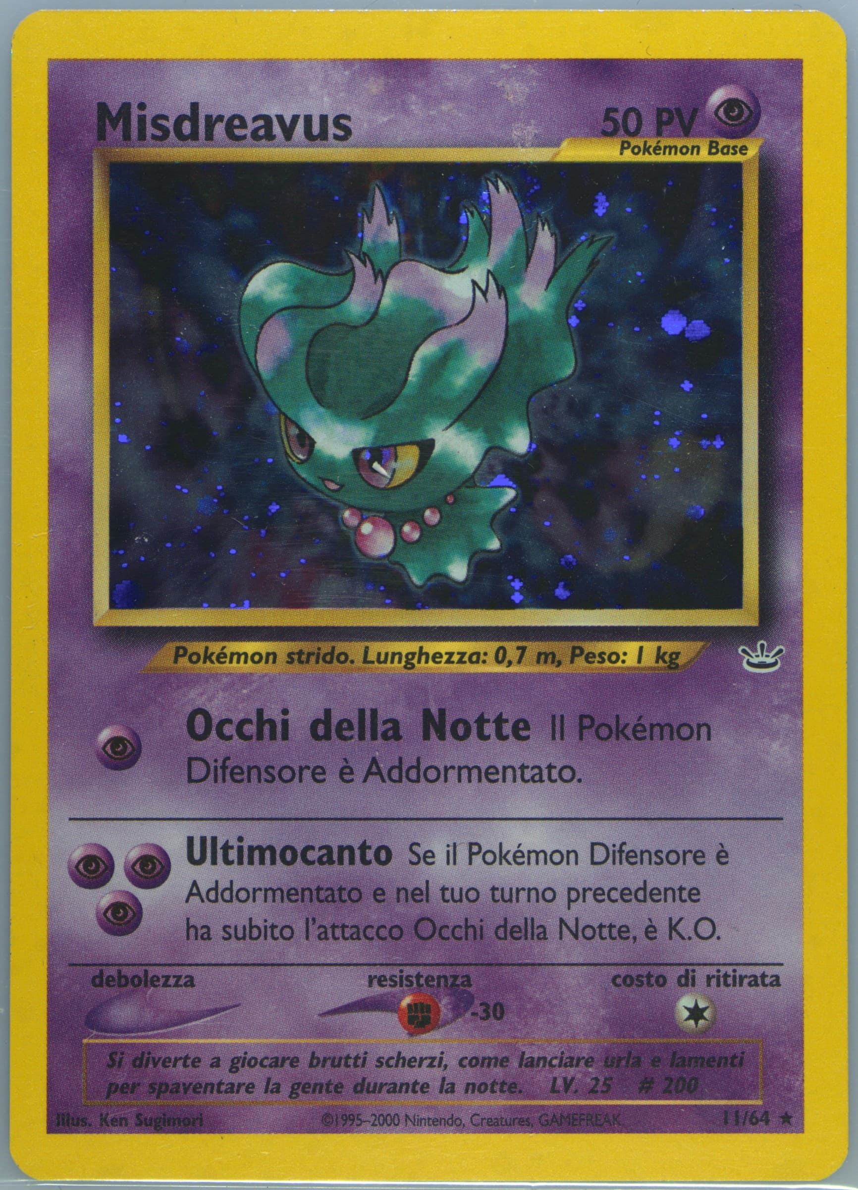 Misdreavus-Holo (11) 2001 Pokemon Italian Neo Revelation