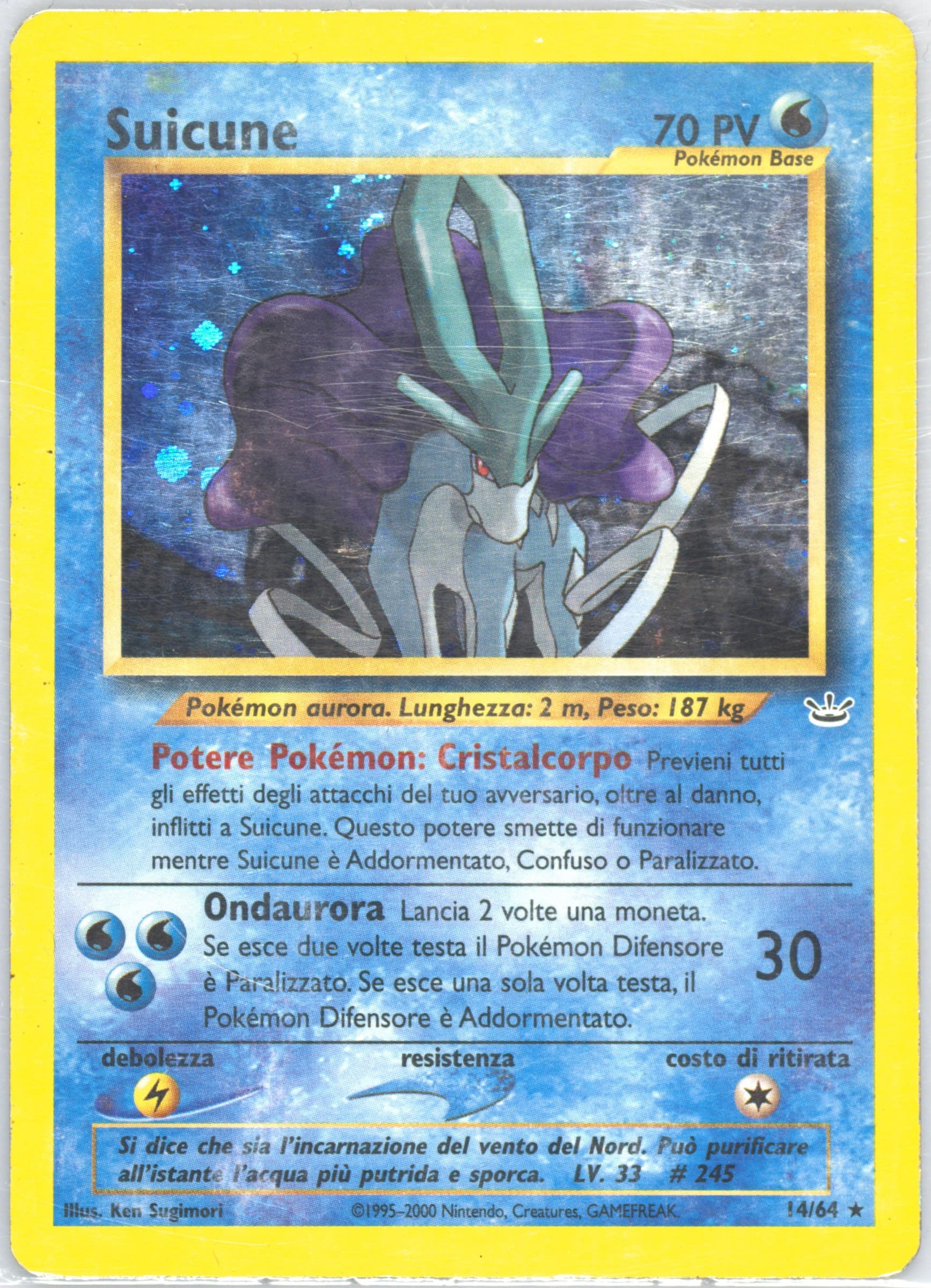 Suicune-Holo (14) 2001 Pokemon Italian Neo Revelation