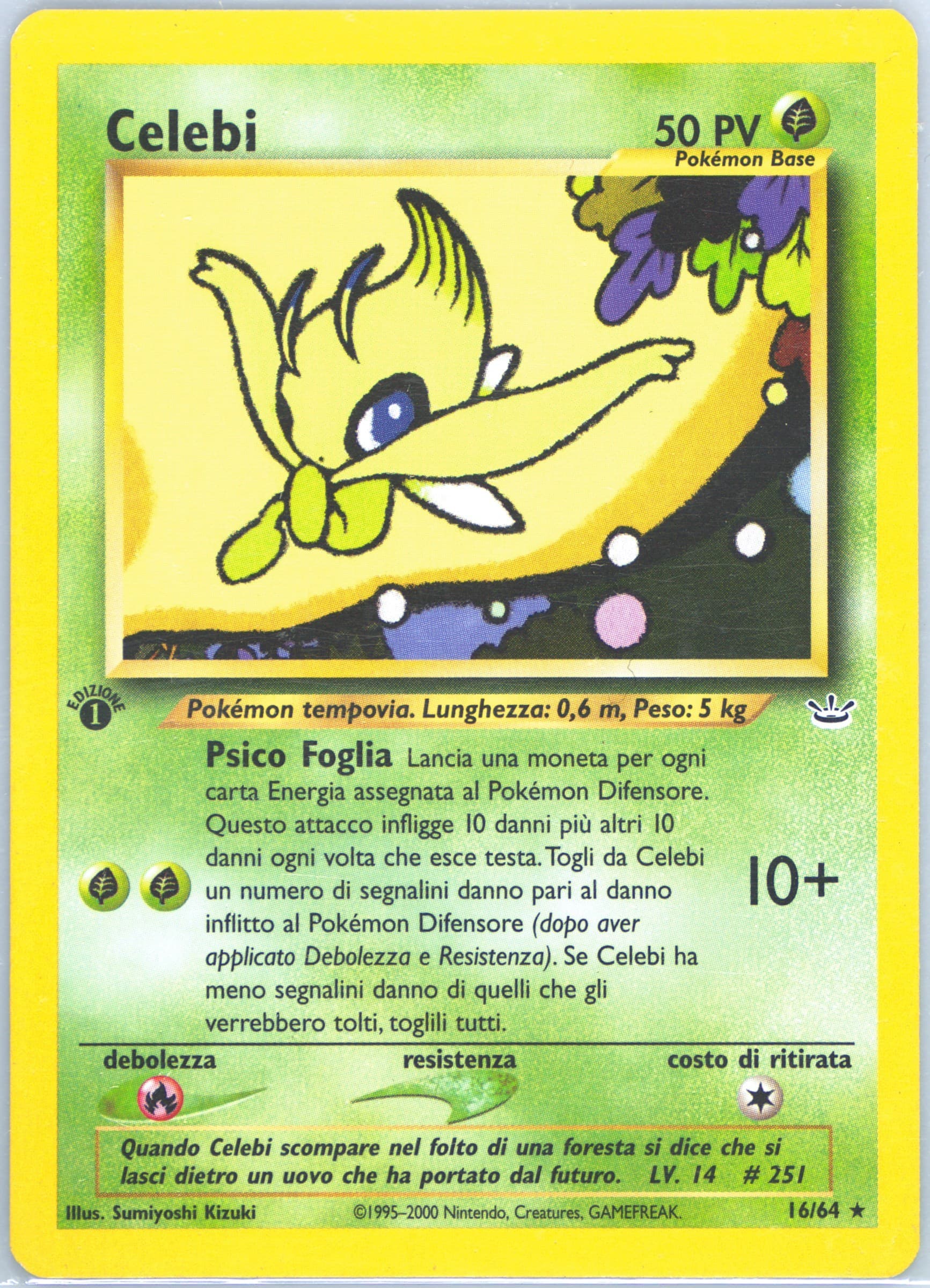 Celebi 1st Edition (16) 2001 Pokemon Italian Neo Revelation