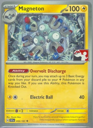 Magneton (059) 2025 Pokemon Play! Pokemon Prize Pack: Series 7