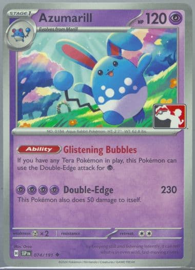 Azumarill (074) 2025 Pokemon Play! Pokemon Prize Pack: Series 7