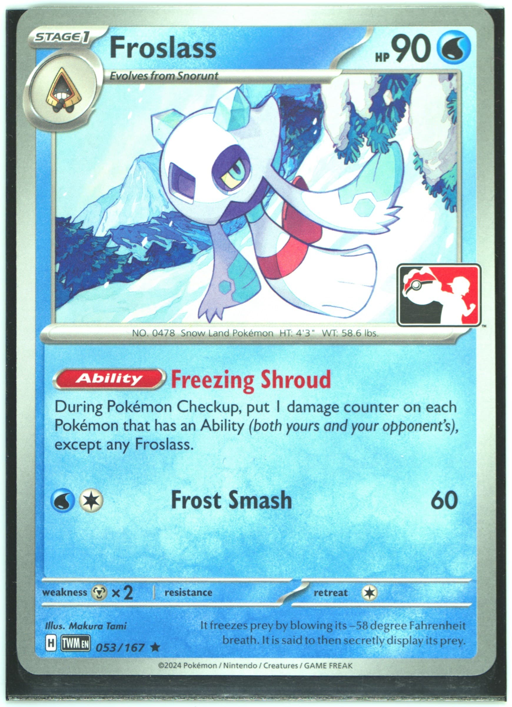Froslass (053) 2025 Pokemon Play! Pokemon Prize Pack