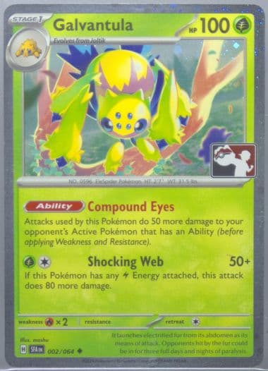 Galvantula (002) 2025 Pokemon Play! Pokemon Prize Pack
