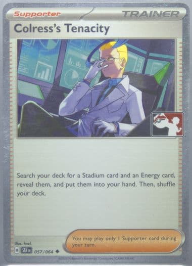 Colress's Tenacity Holo (057) 2025 Pokemon Play! Pokemon Prize Pack