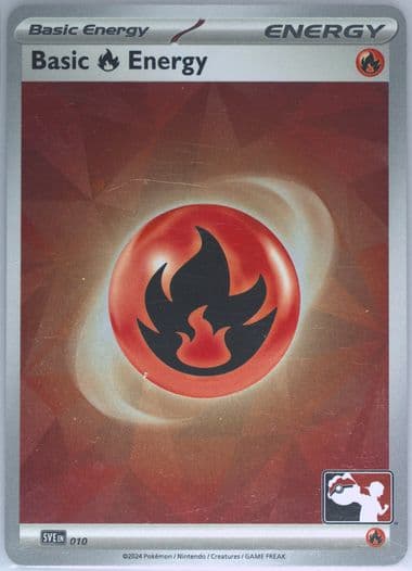 Basic Fire Energy Holo (010) 2025 Pokemon Play! Pokemon Prize Pack