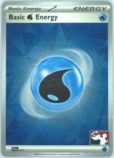 Basic Water Energy Holo (011) 2025 Pokemon Play! Pokemon Prize Pack
