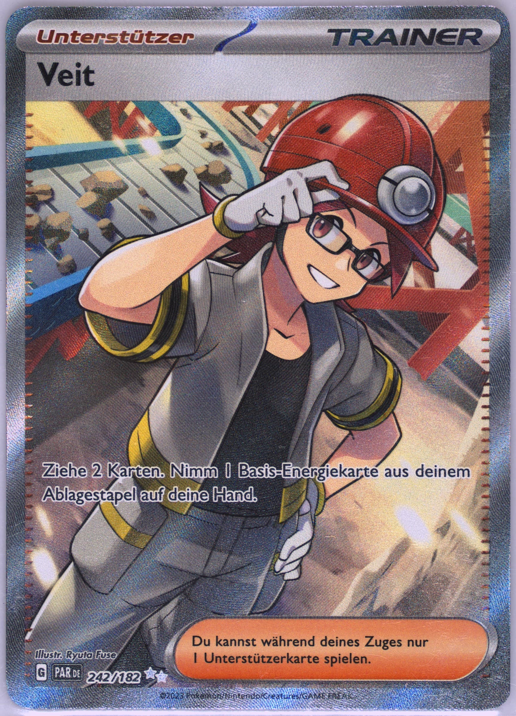 Roark Ultra Rare (242) 2023 Pokemon German Par de-Paradox Rift
