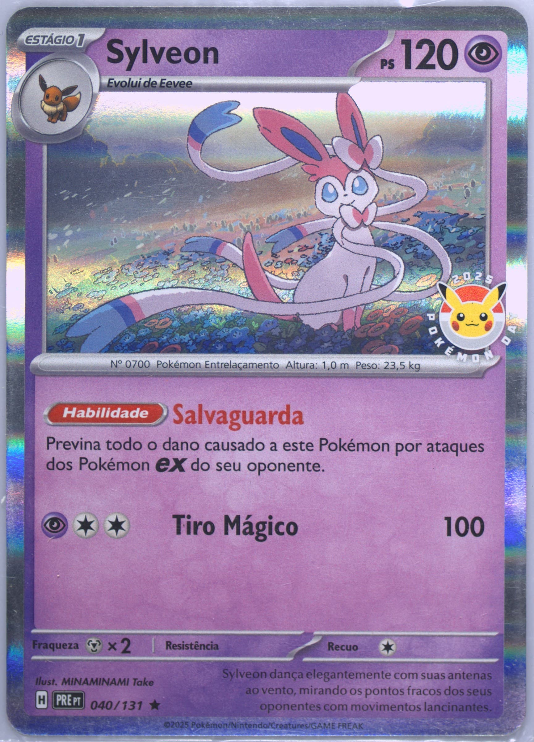 Sylveon Pokemon Day 2025 (040) 2025 Pokemon Portuguese Pre PT-Prismatic Evolutions