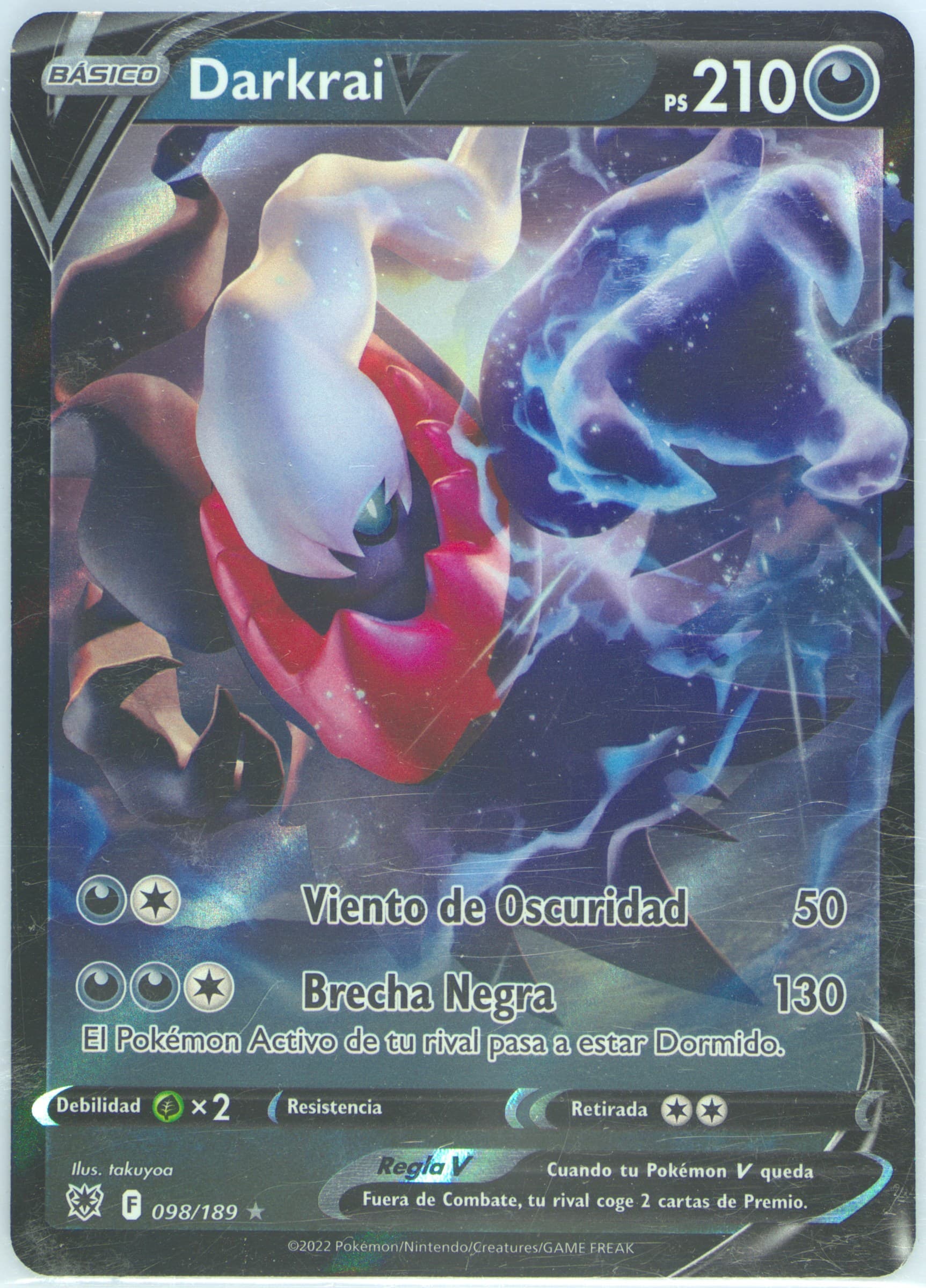 Darkrai V Spanish (098) 2022 Pokemon Sword & Shield Astral Radiance
