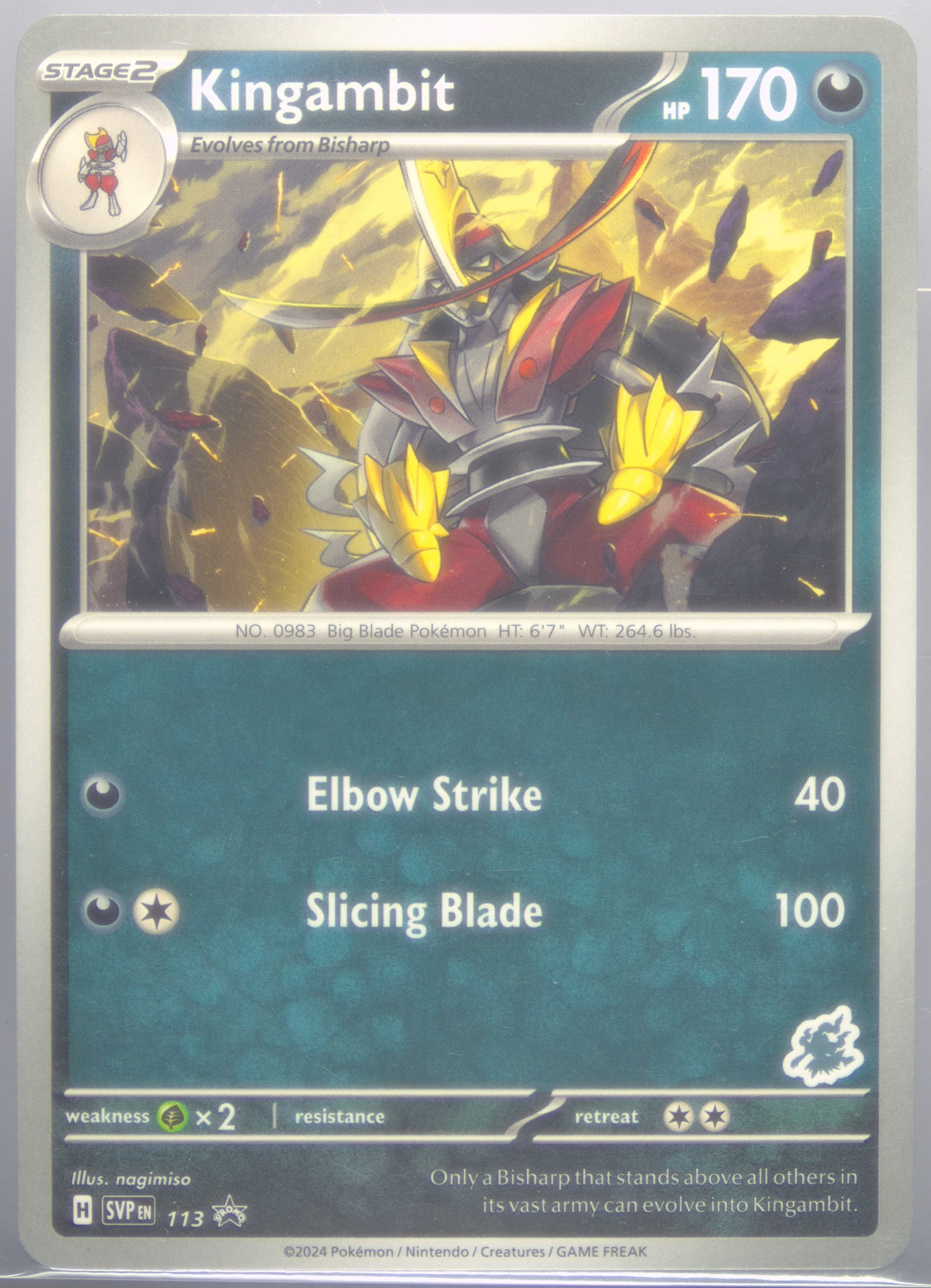 Kingambit (113) 2024 Pokemon Battle Academy