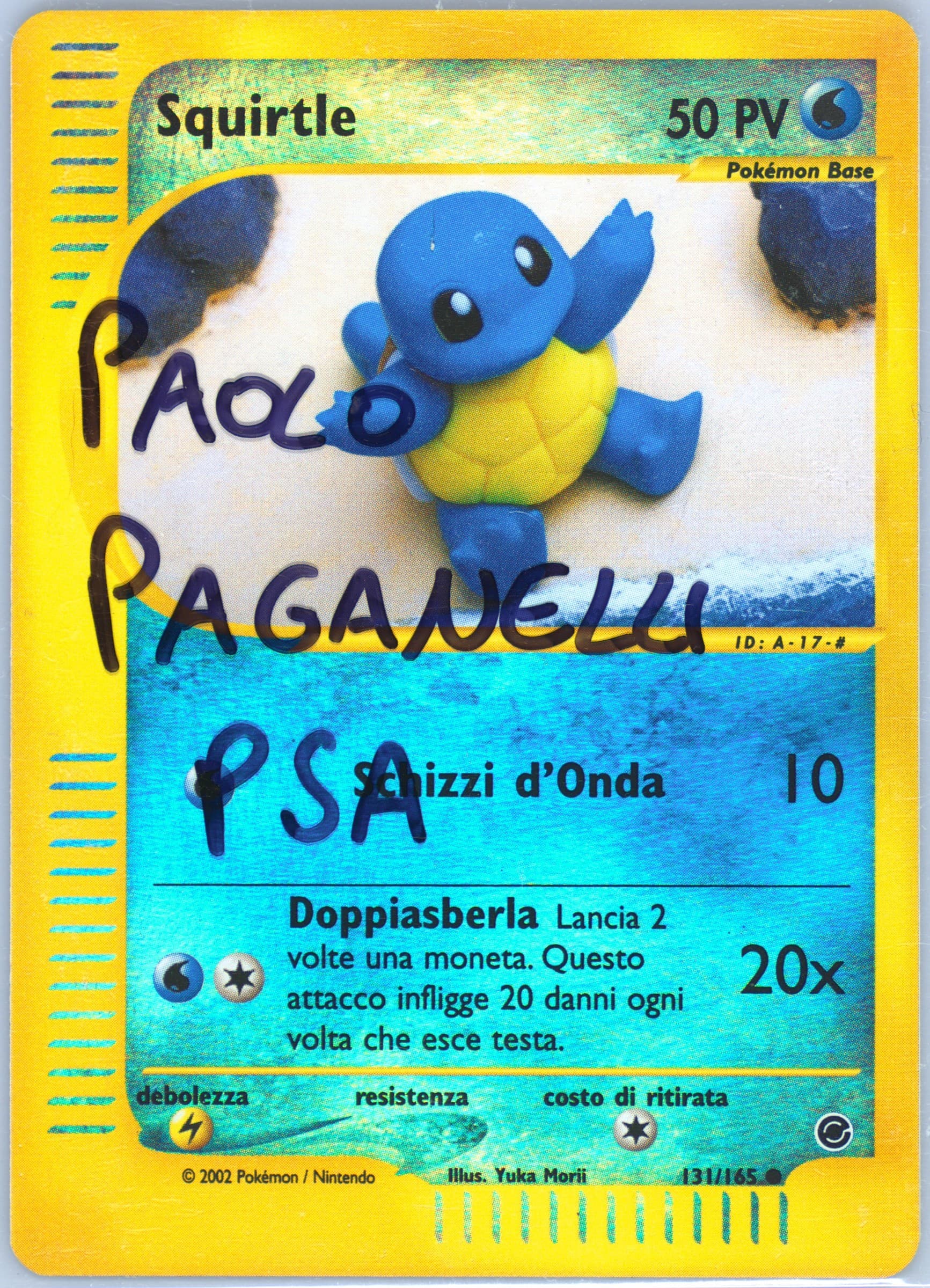 Squirtle-Reverse Foil Italian (131) 2002 Pokemon Expedition
