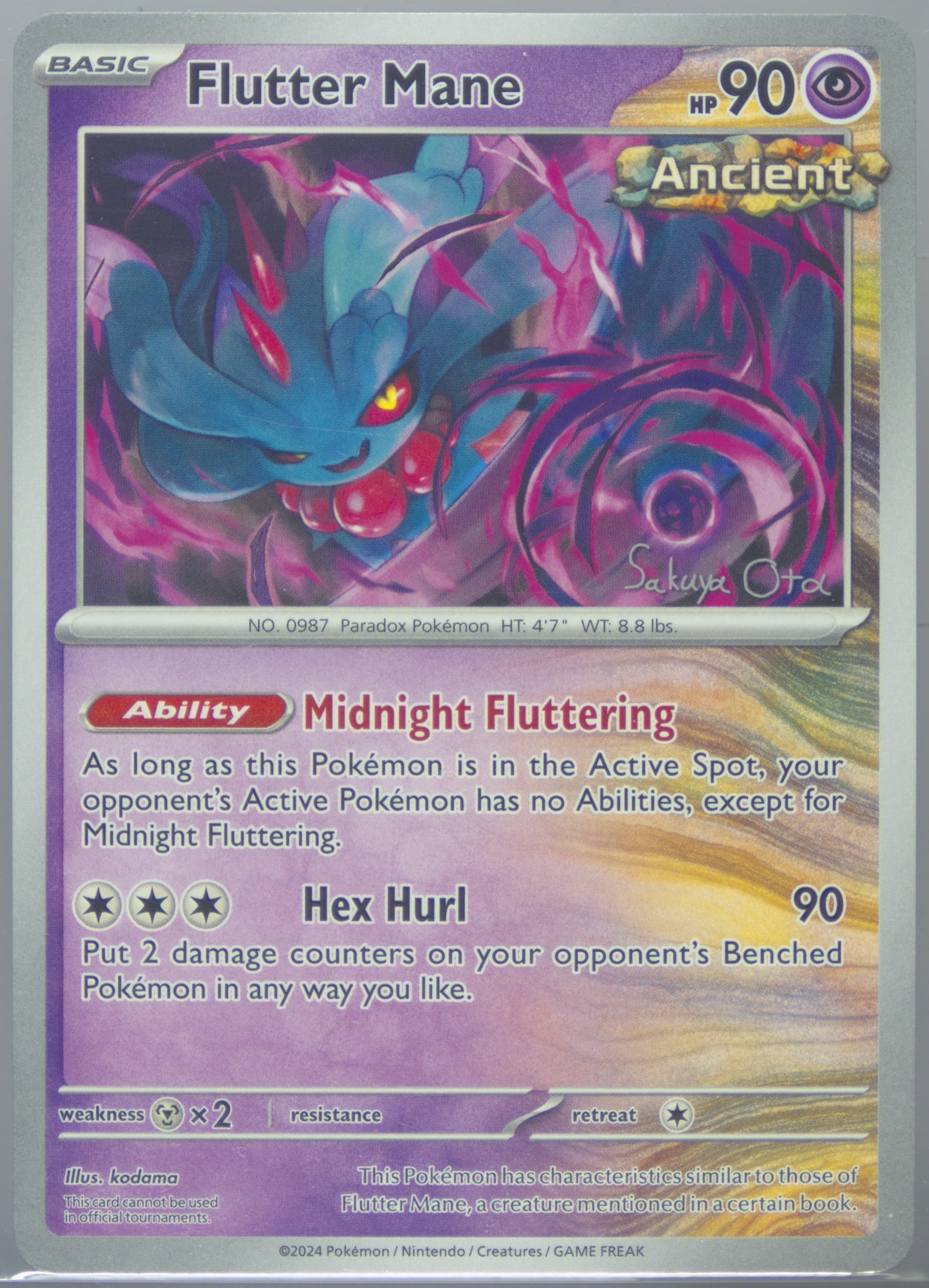 Flutter Mane 2025 Pokemon 2024 World Championship Deck: Ancient Toolbox