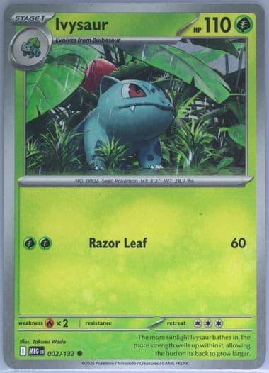 Ivysaur (002) 2025 Pokemon Meg EN-Mega Evolution