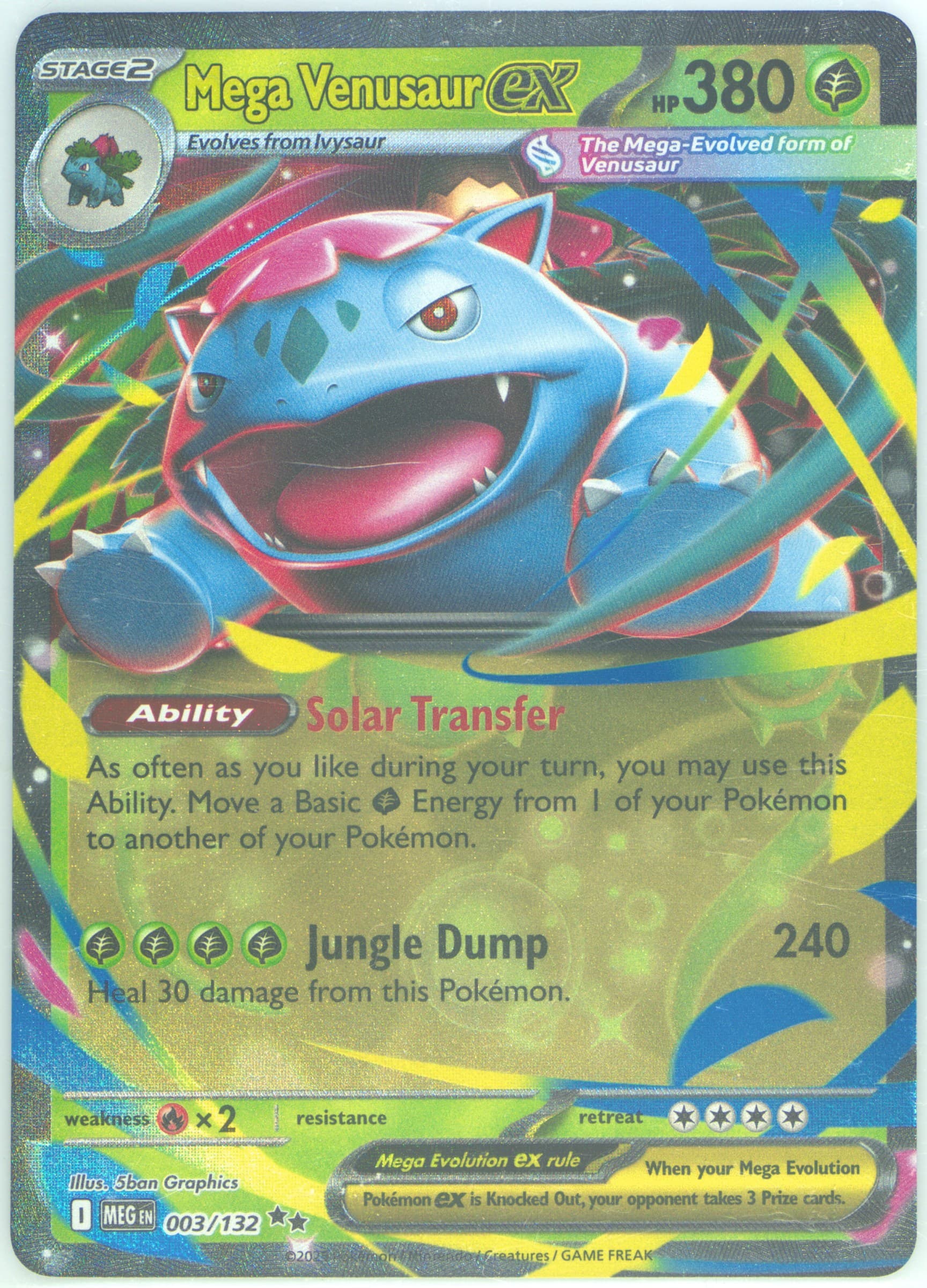 Mega Venusaur EX (003) 2025 Pokemon Meg EN-Mega Evolution