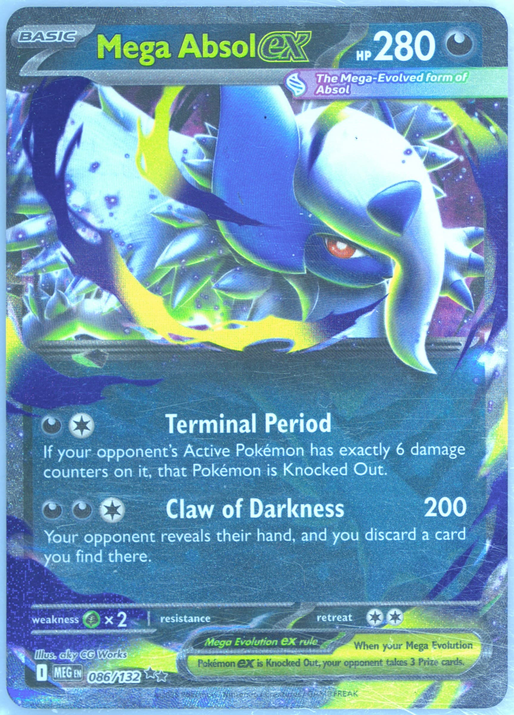 Mega Absol EX (086) 2025 Pokemon Meg EN-Mega Evolution