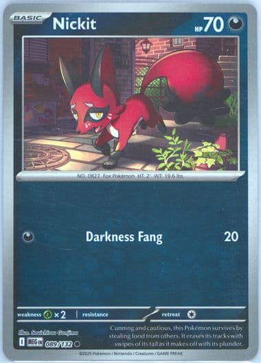 Nickit (089) 2025 Pokemon Meg EN-Mega Evolution