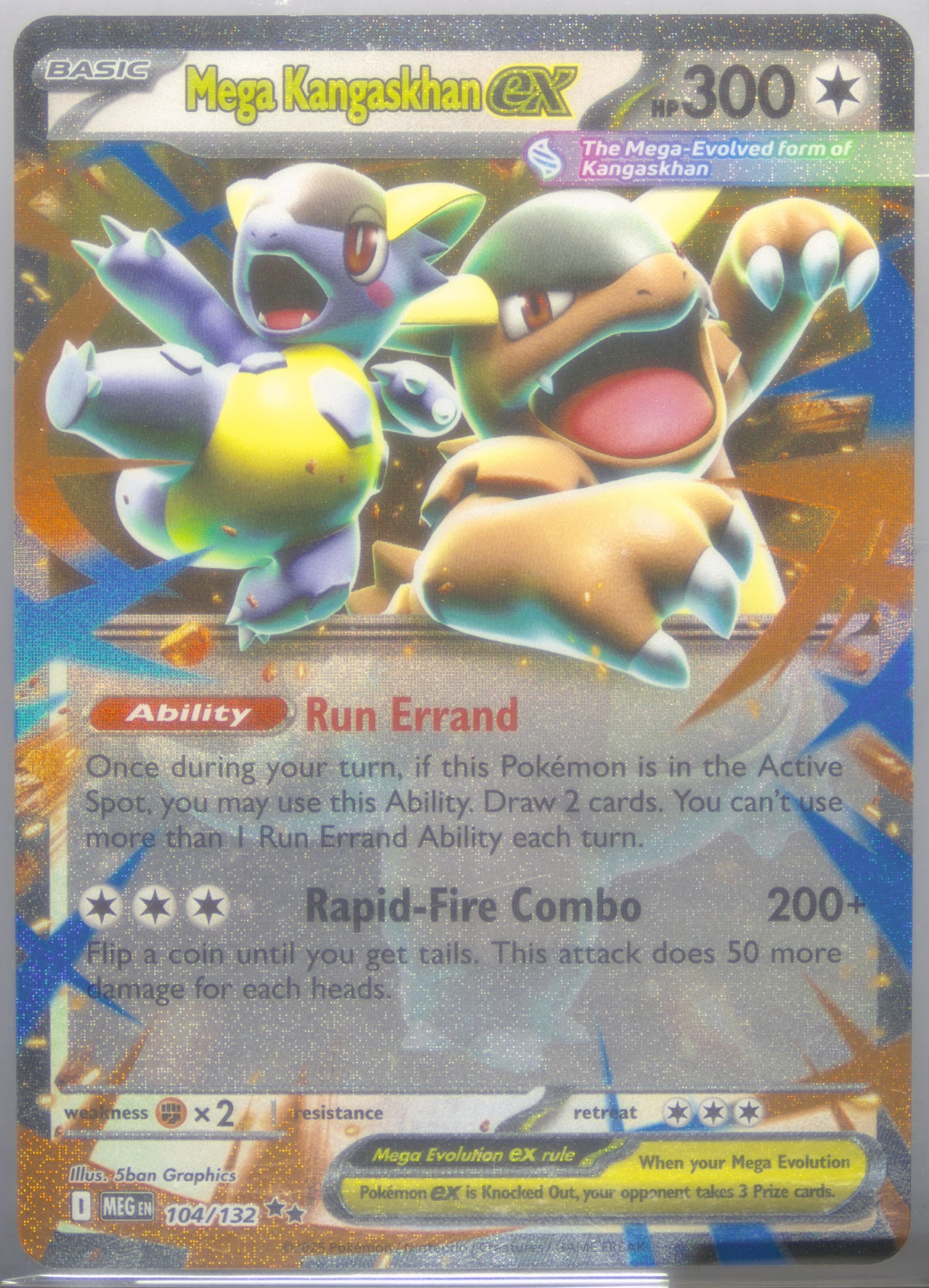 Mega Kangaskhan EX (104) 2025 Pokemon Meg EN-Mega Evolution