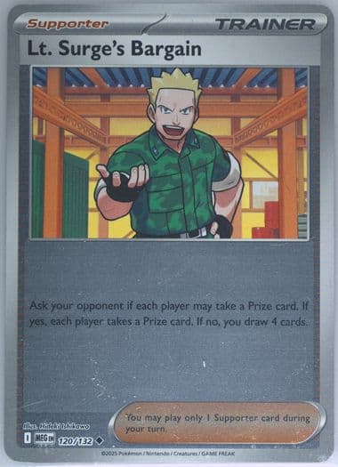 LT. Surge's Bargain (120) 2025 Pokemon Meg EN-Mega Evolution